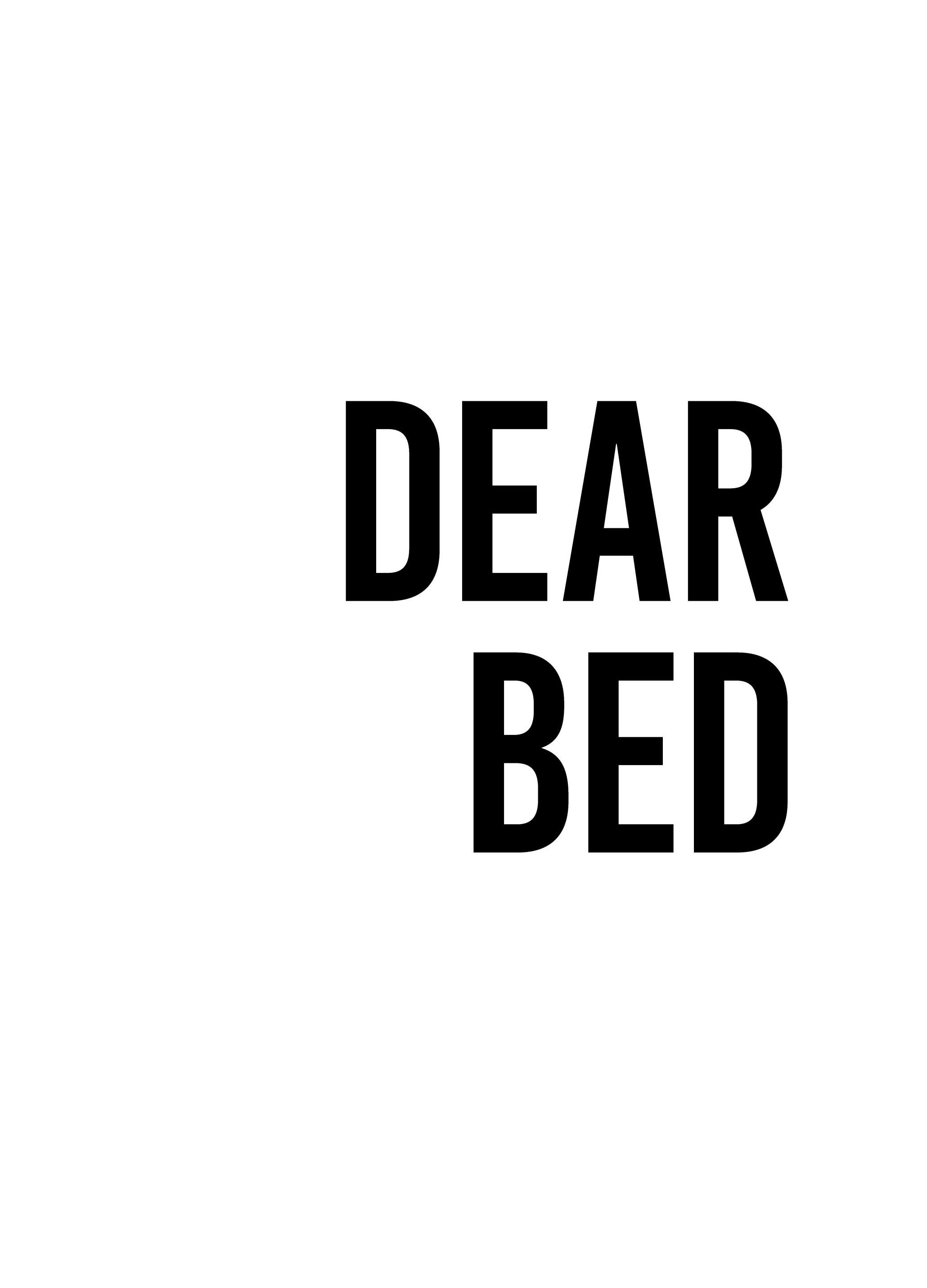 Dear Bed Poster (30x40 cm) - Poster Store