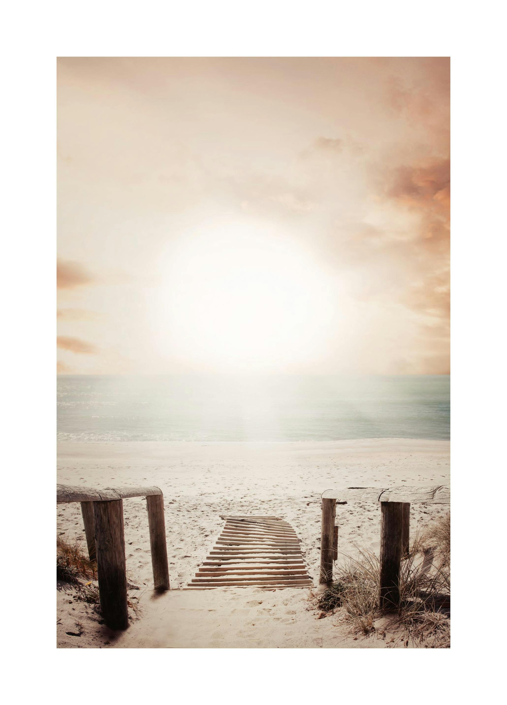 Bro til Stranden Poster (50x70 cm) - Poster Store