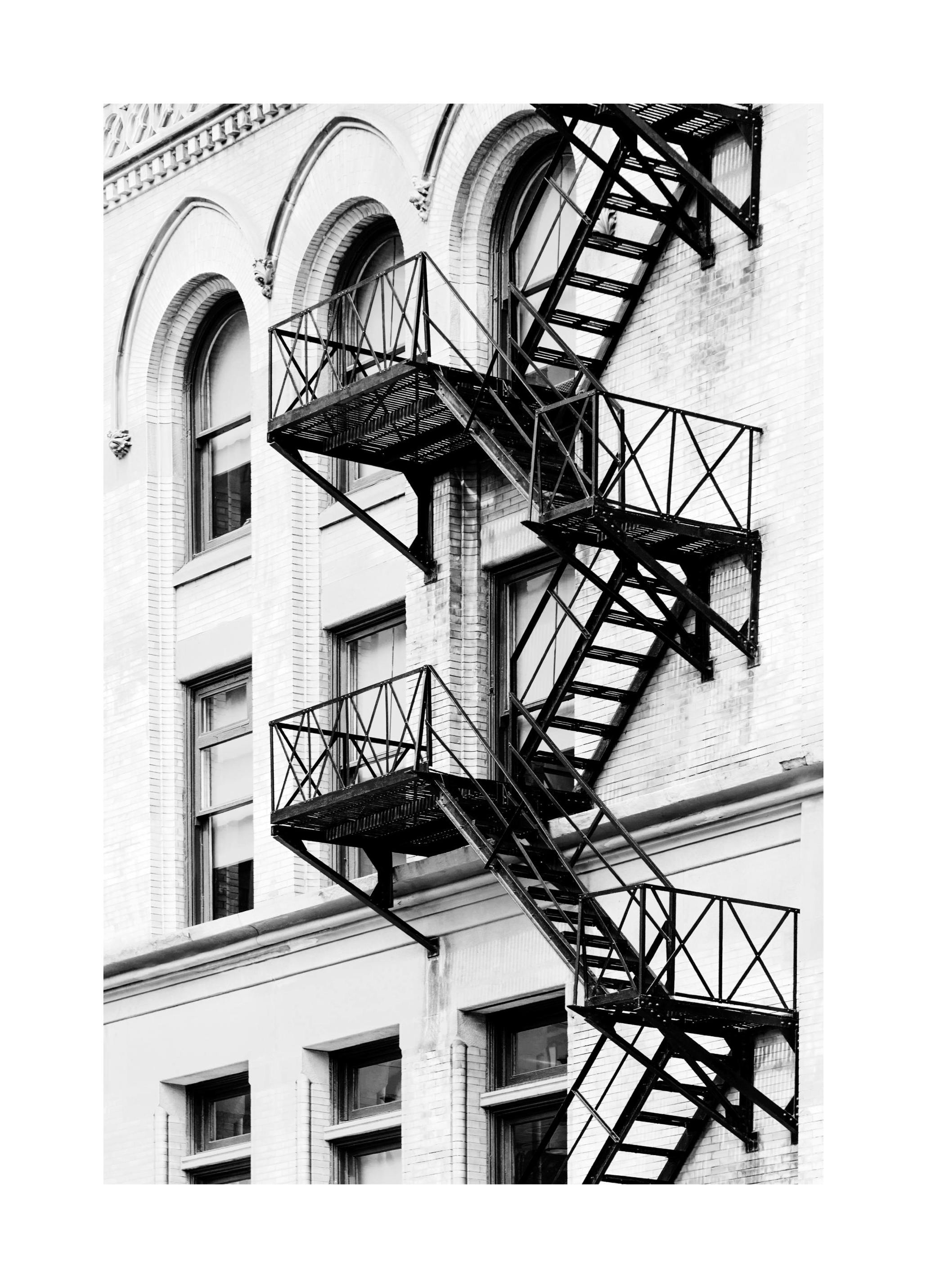New York Feuertreppe Poster (30x40 cm) - Poster Store