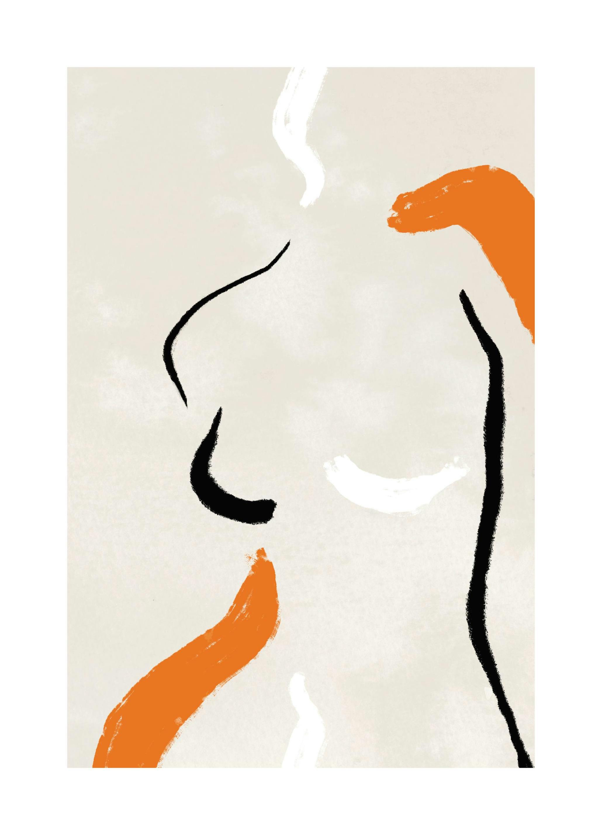 Figurative Strokes No2 Poster (50x70 cm) - Poster Store