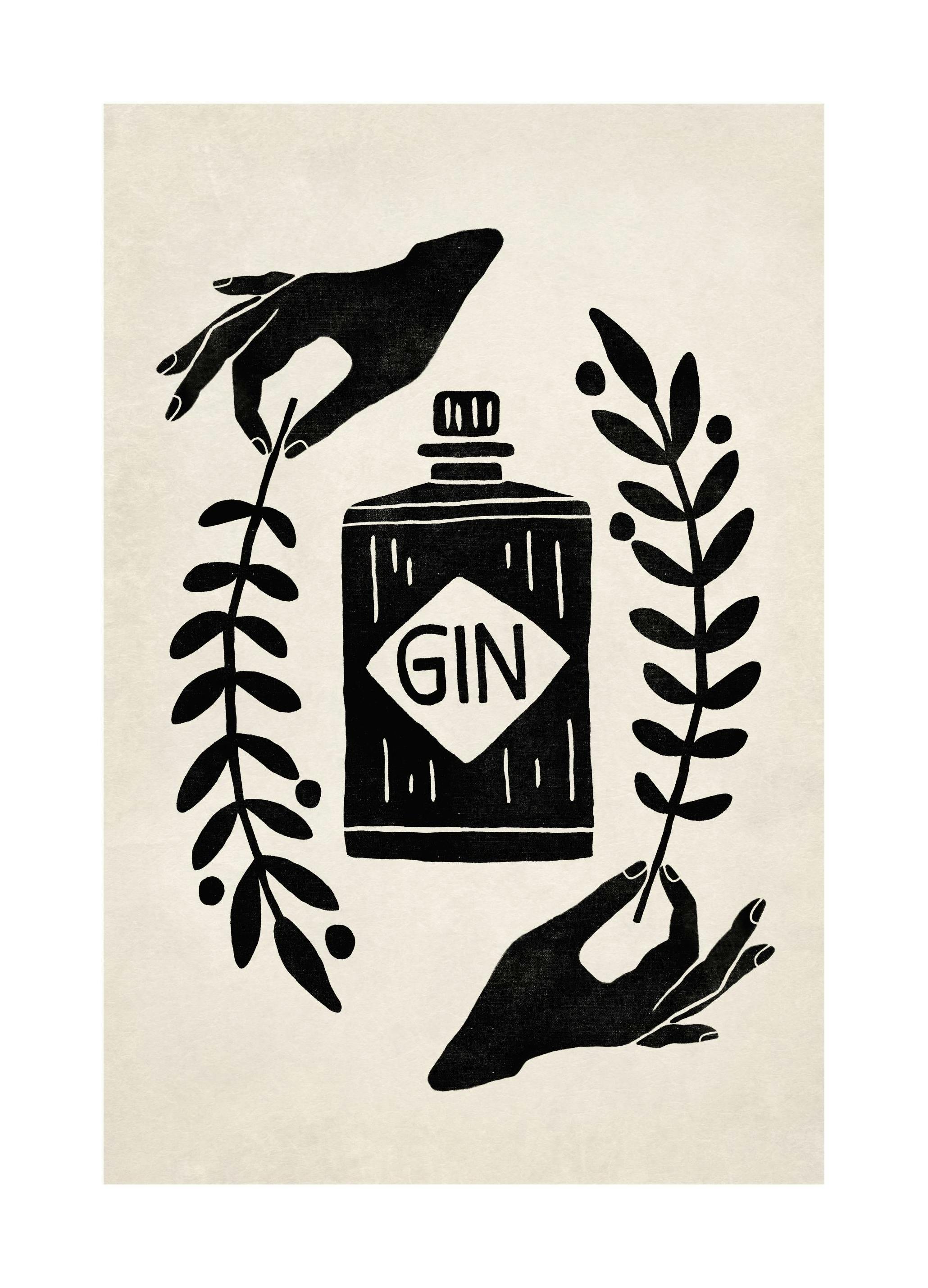 Let the Fun Be Gin Poster (30x40 cm) - Poster Store