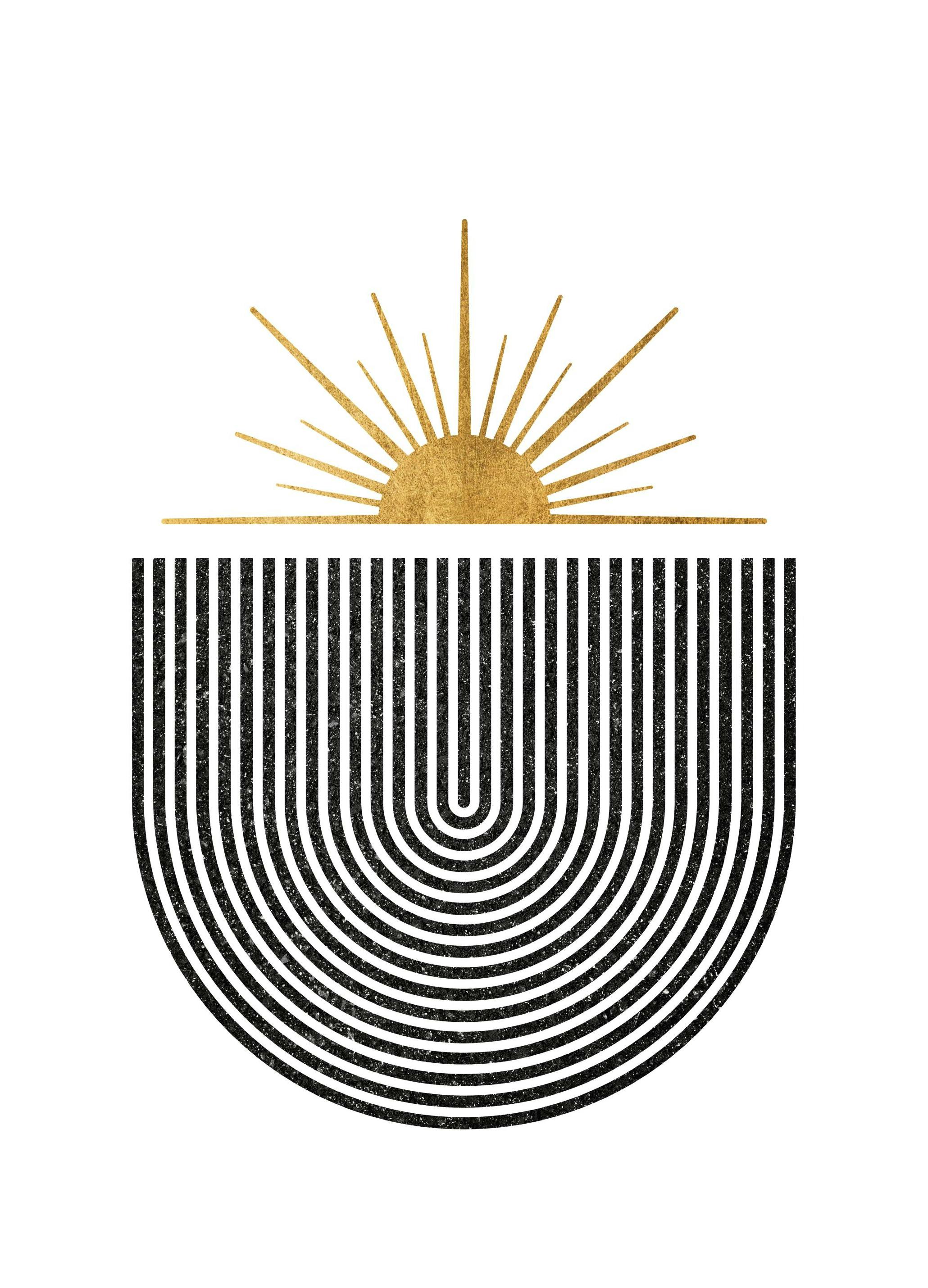 Gouden Zonsopgang Poster (50x70 cm) - Poster Store