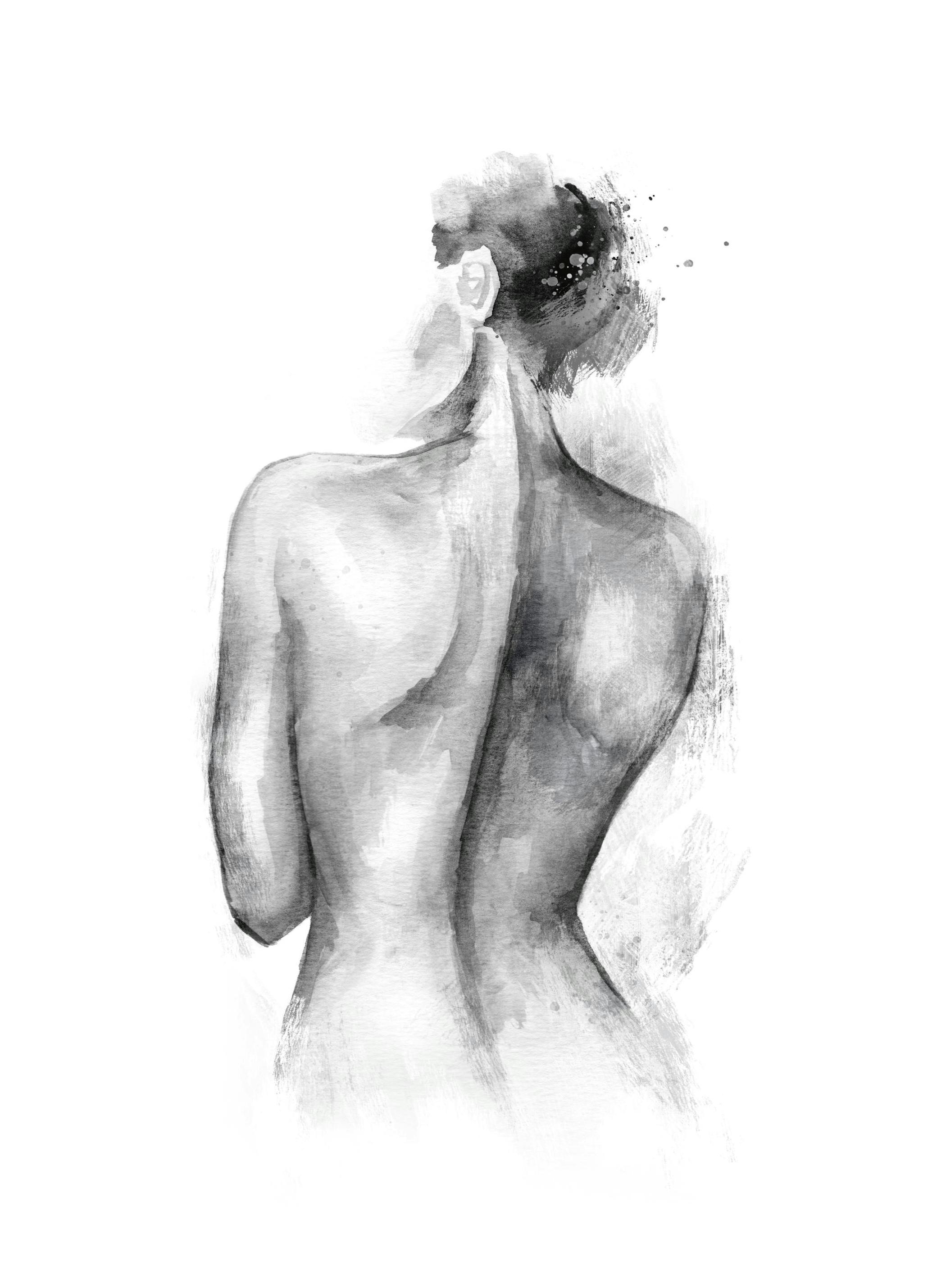 Prints Undressed Watercolor Poster (50x70 cm) - Poster Store