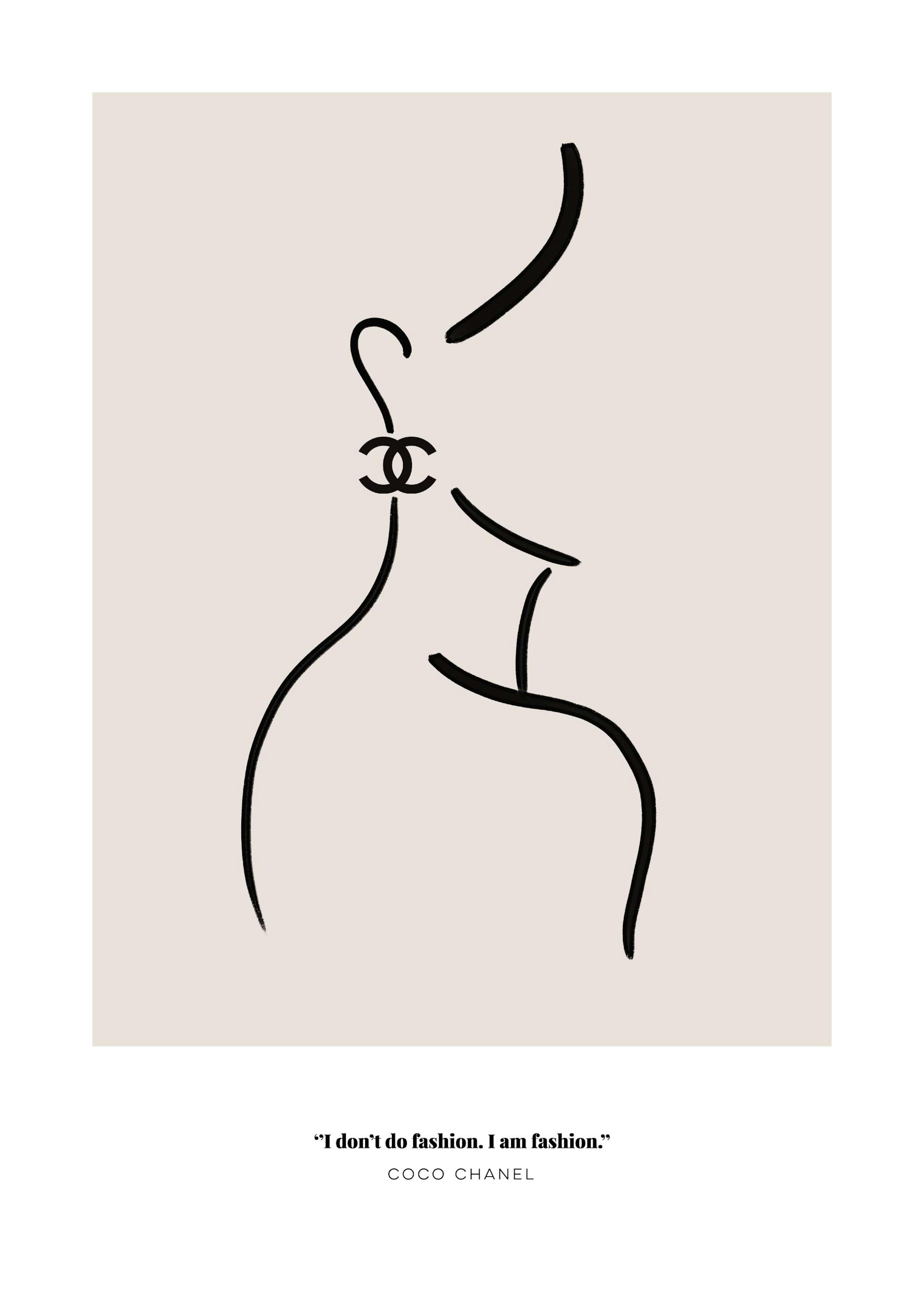 Poster con Illustrazione I am Fashion 0
