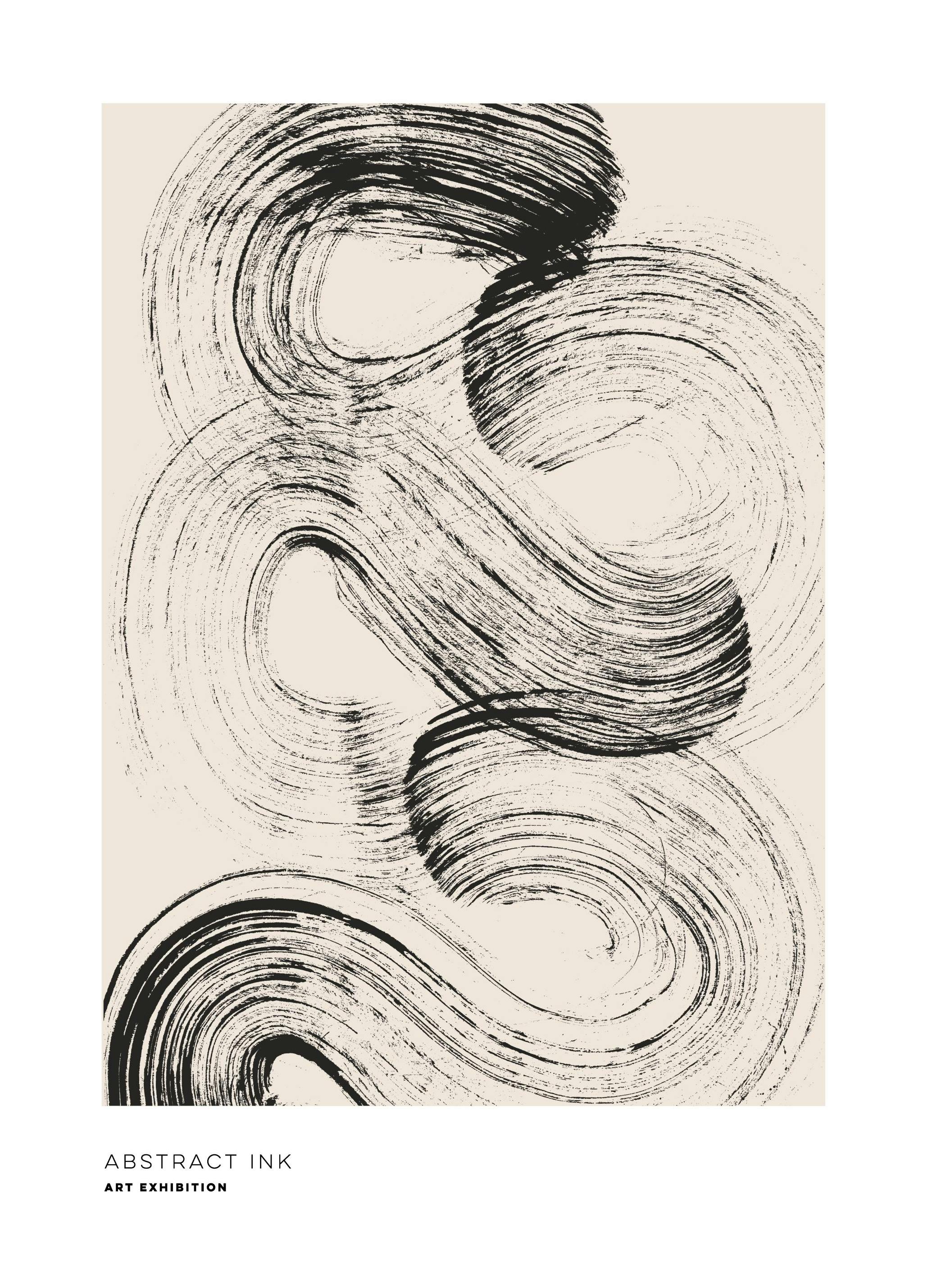 Abstract Ink No1 Poster (50x70 cm) - Poster Store