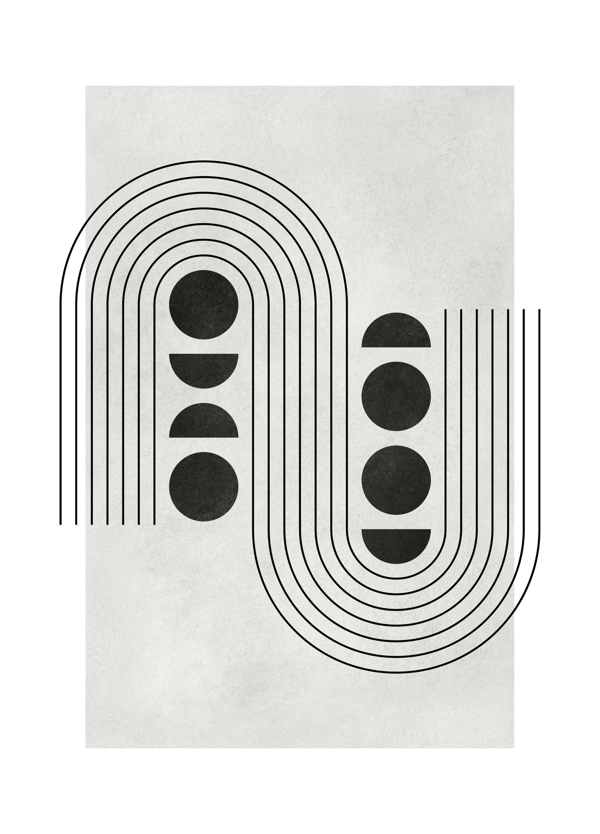 Graphical Arches No1 Poster (50x70 cm) - Poster Store