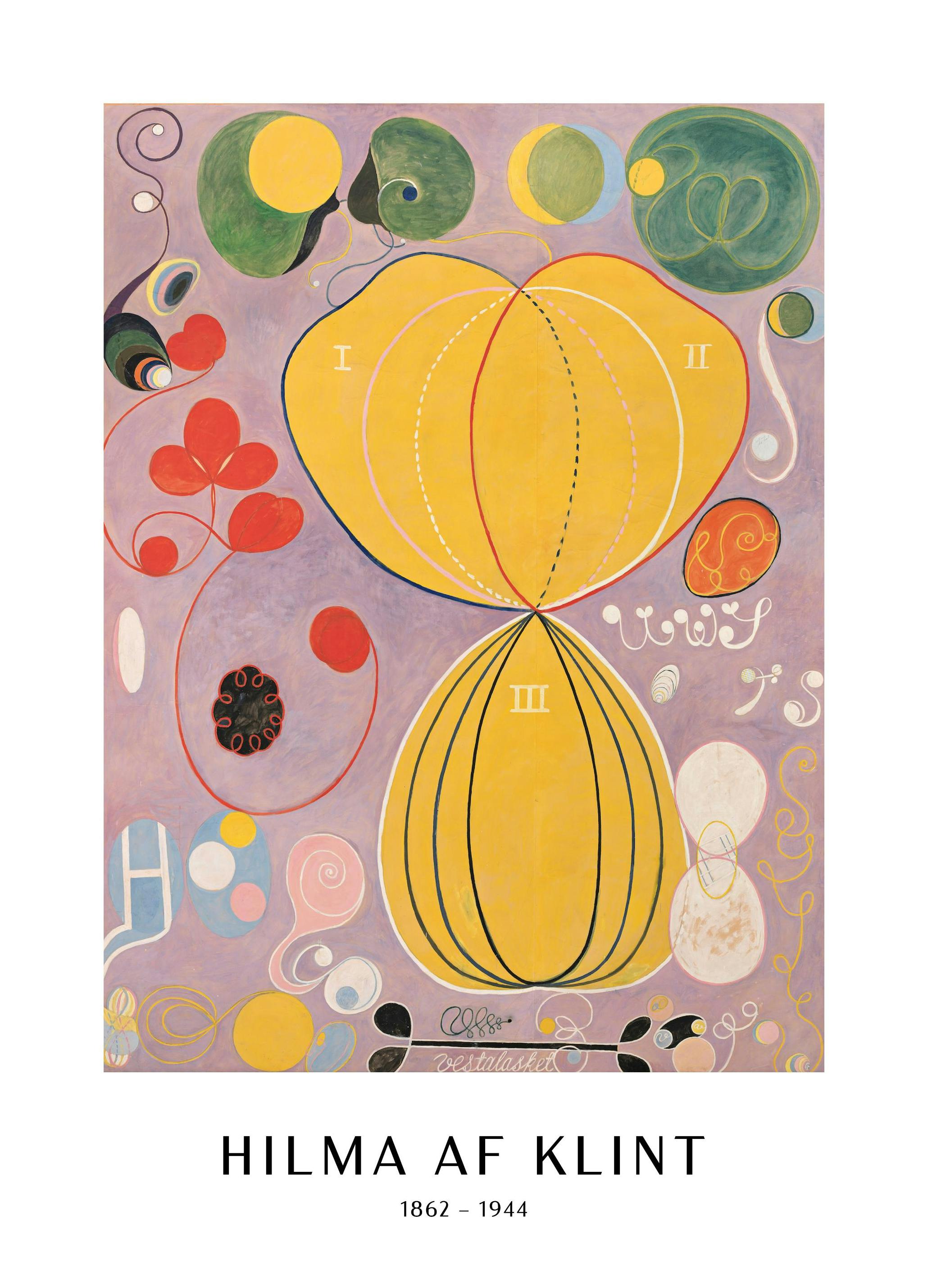 Poster - Hilma af Klint - The Ten Largest, Adulthood, No. 7 (50x70 cm) - Poster Store
