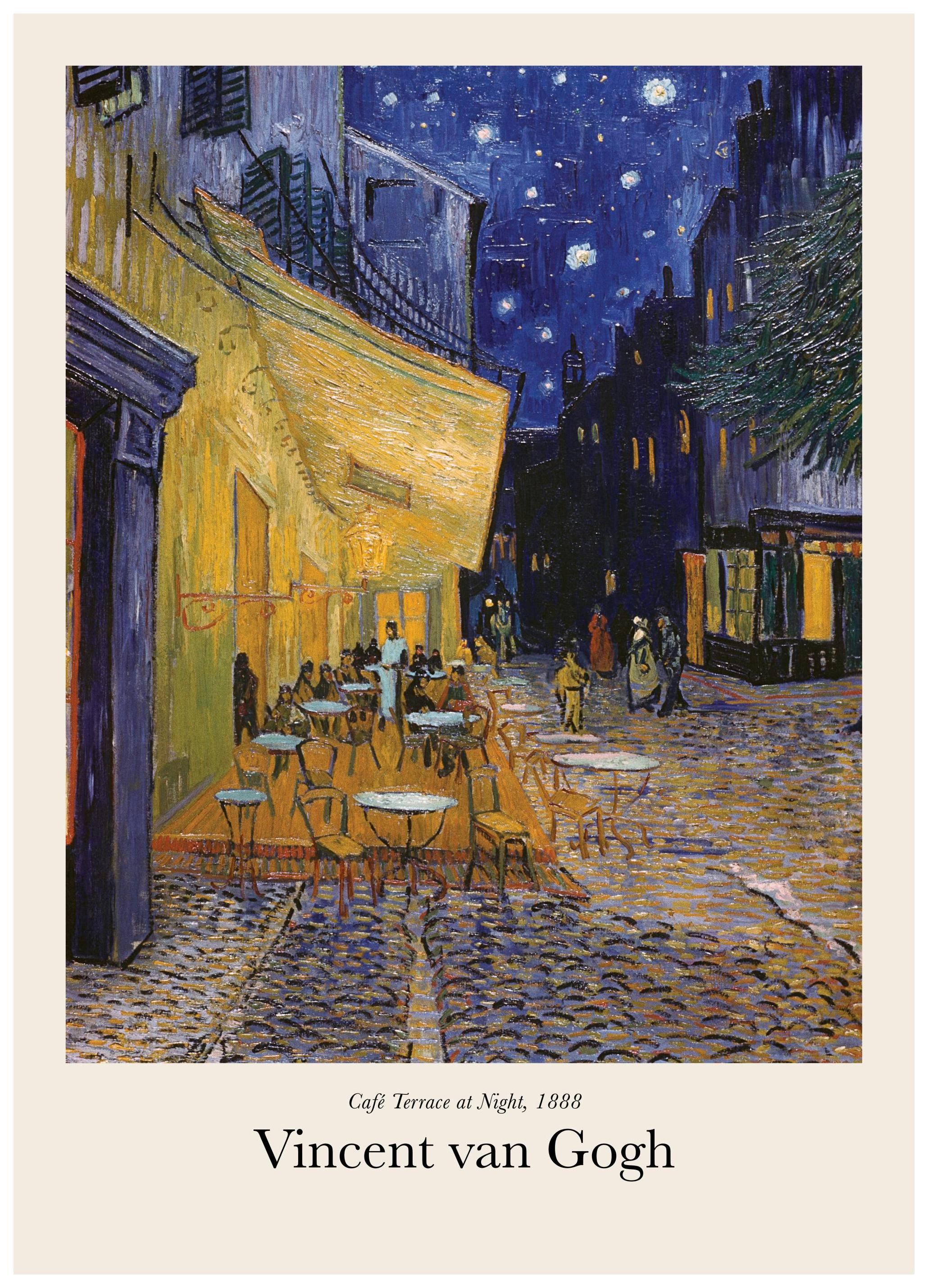 Van Gogh - Café Terrace at Night Poster (70x100 cm) - Poster Store