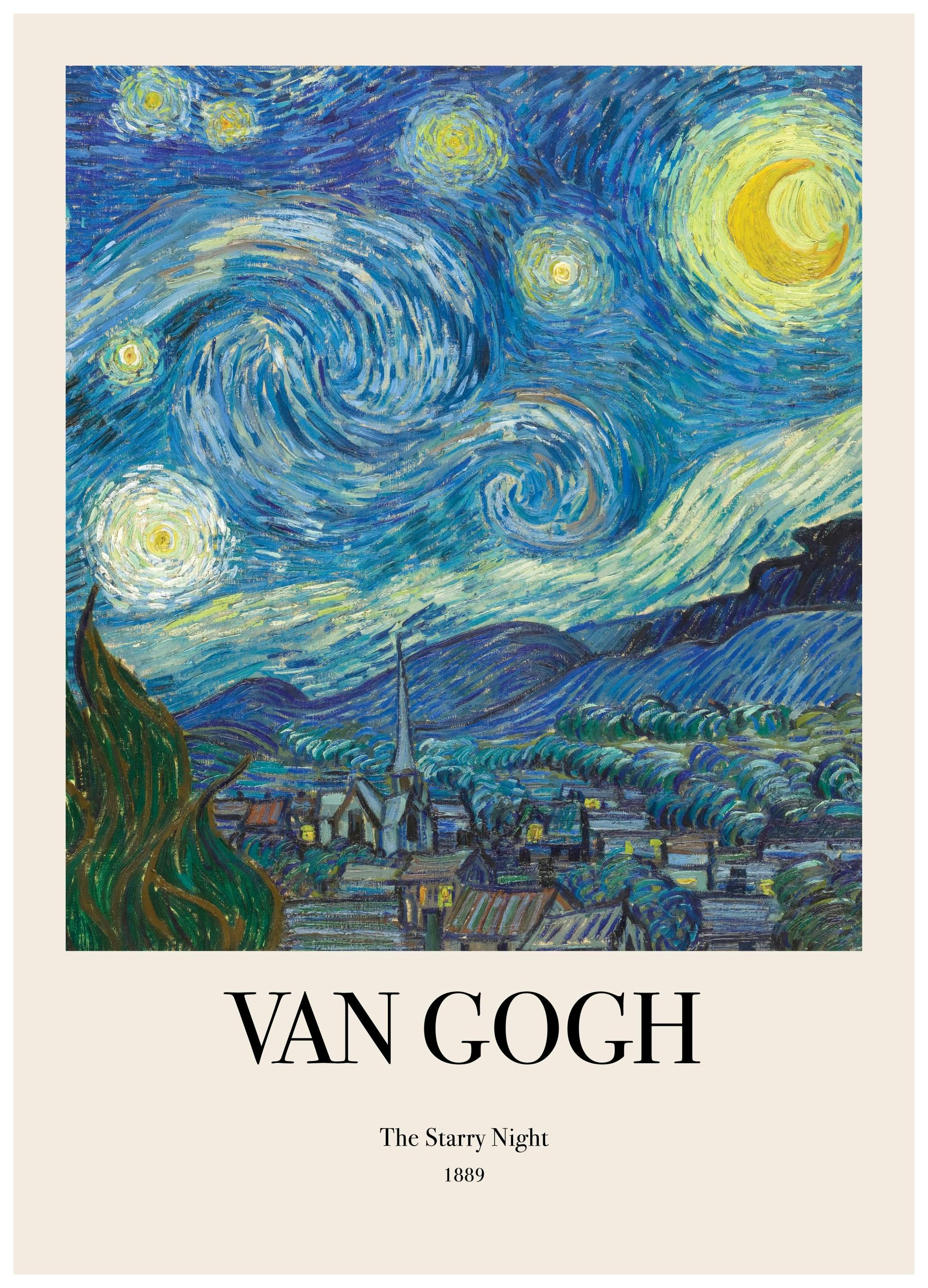 Van Gogh - The Starry Night Poster (50x70 cm) - Poster Store