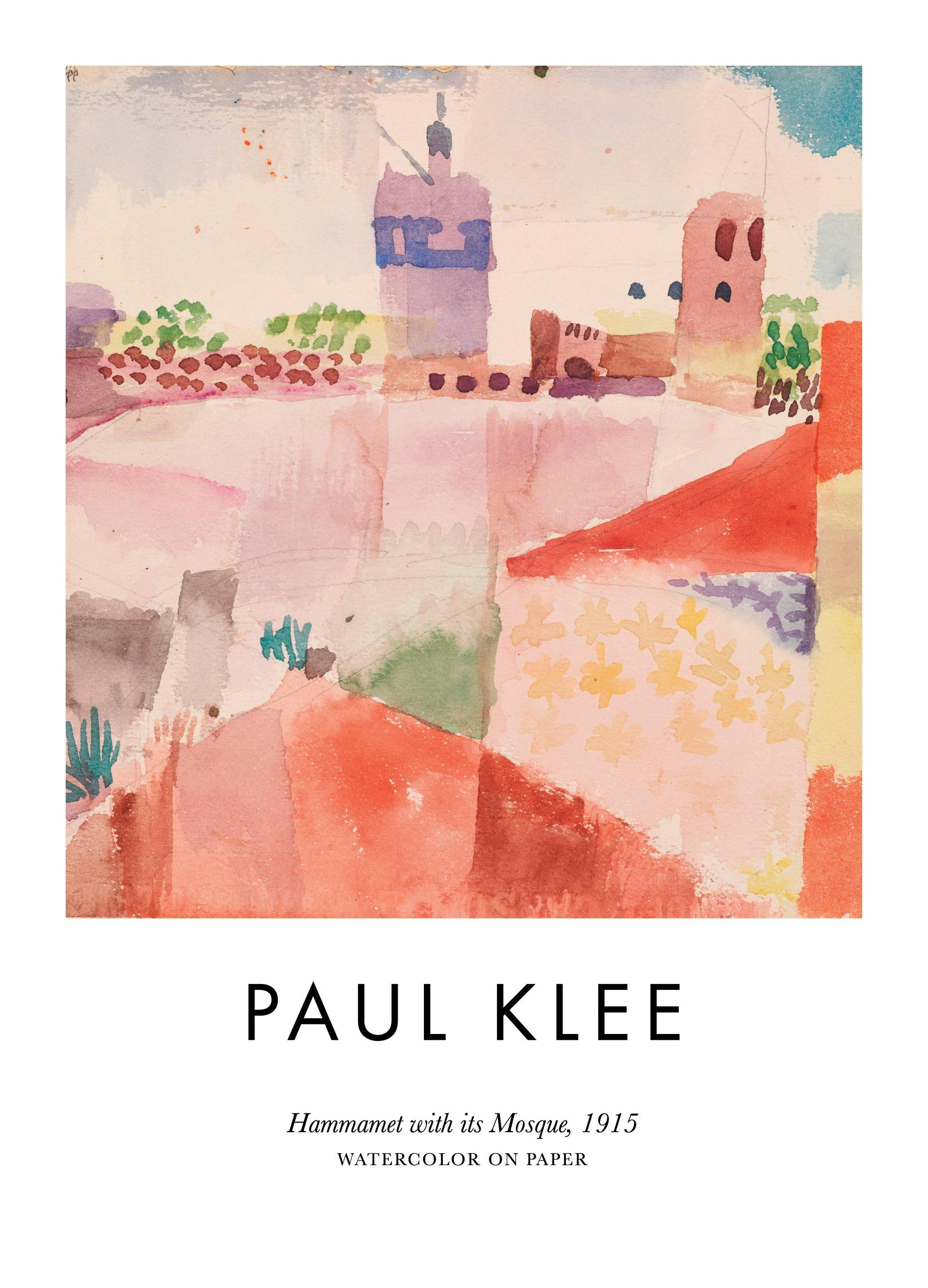 Paul Klee - Hammamet With its Mosque Plakat (30x40 cm) - Poster Store