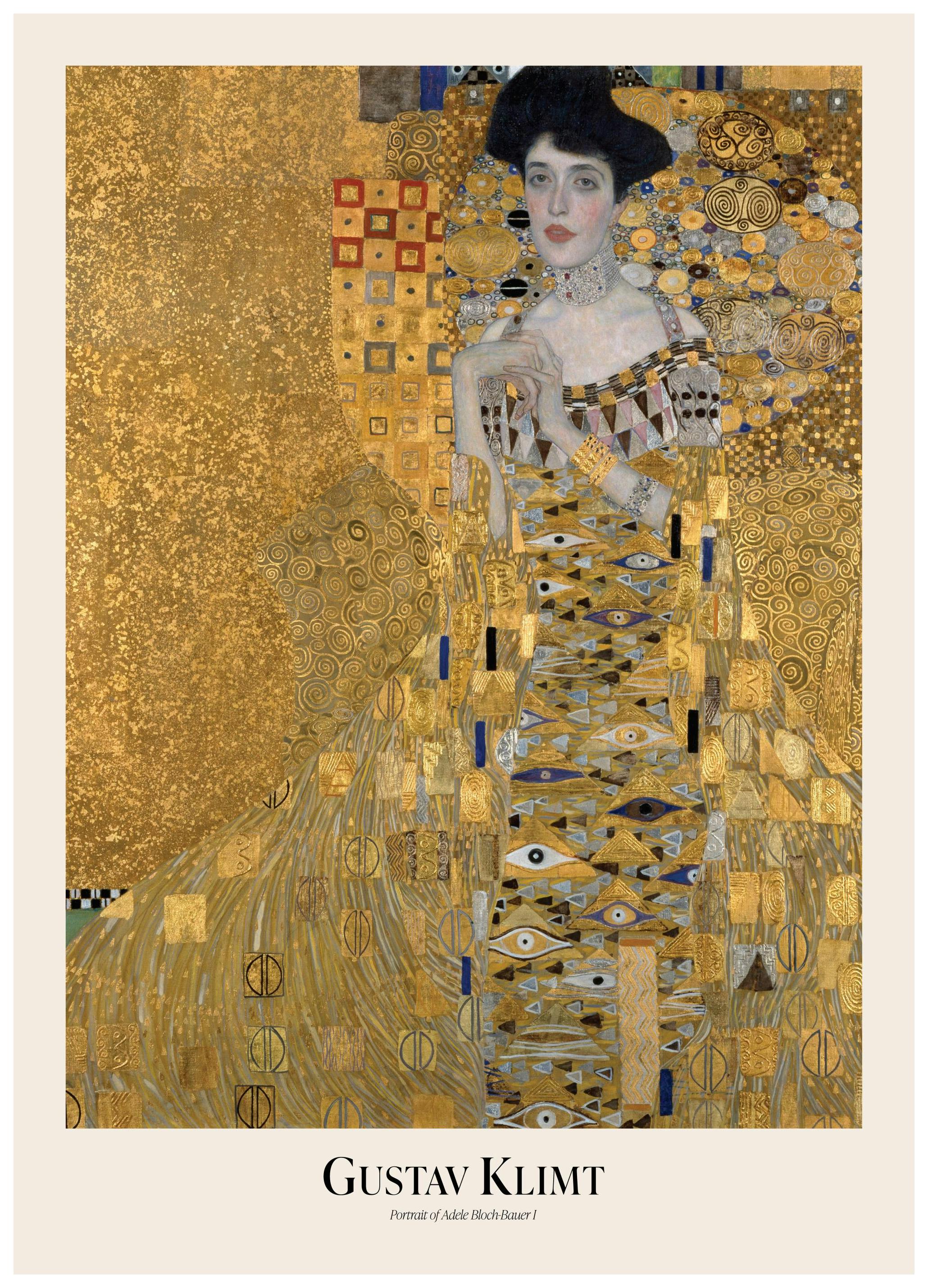 Gustav Klimt - Portrait of Adele Bloch-Bauer I Poster (21x30 cm) - Poster Store