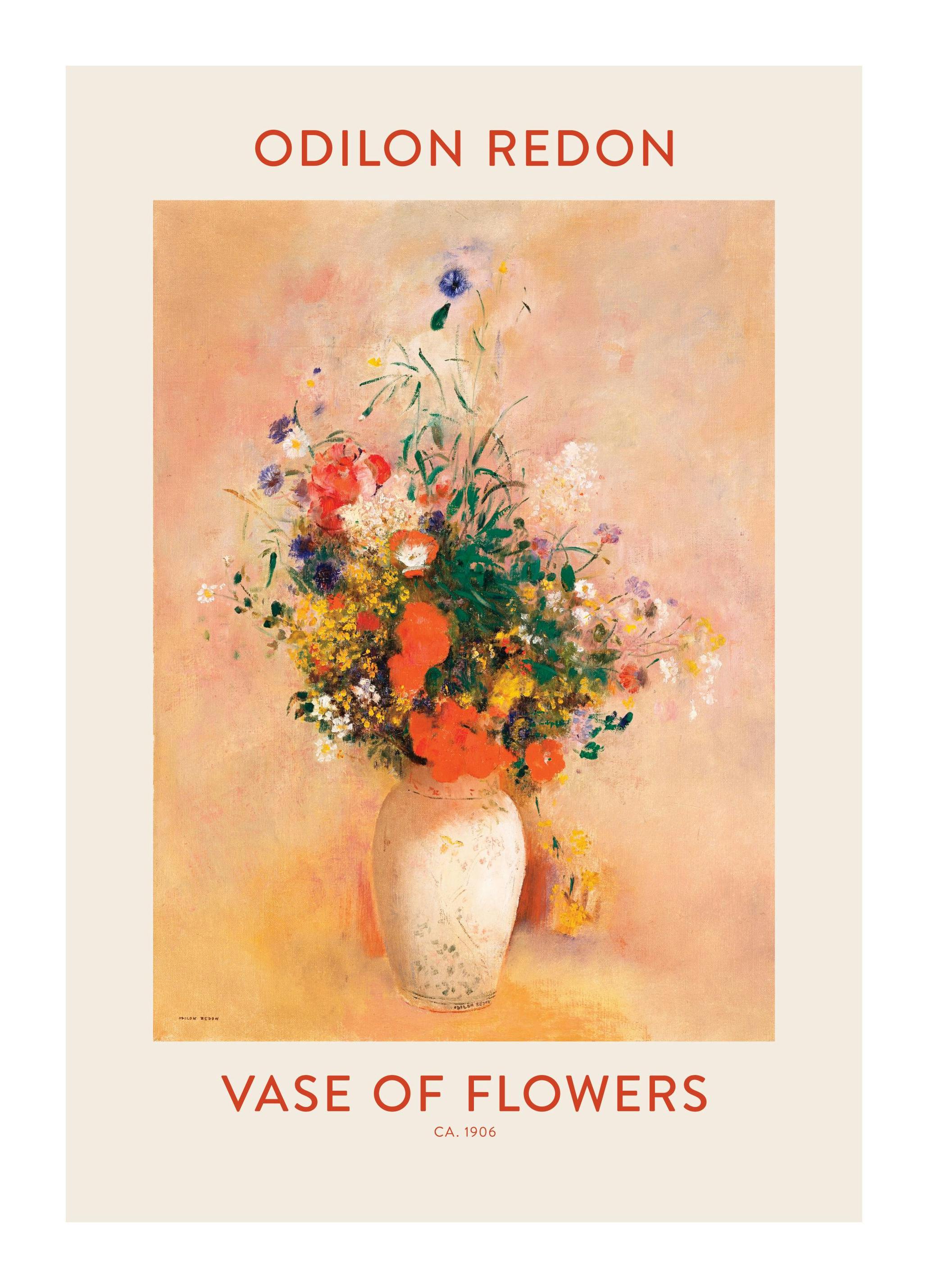 Odilon Redon - Vase of Flowers Poster (40x50 cm) - Poster Store