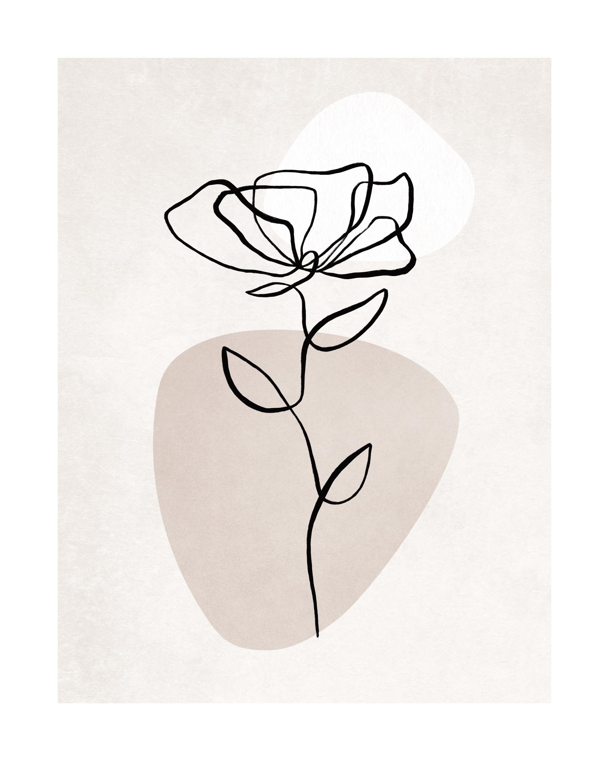 Botanical Lines No1 ポスター ミニマルアート | Poster Store JP