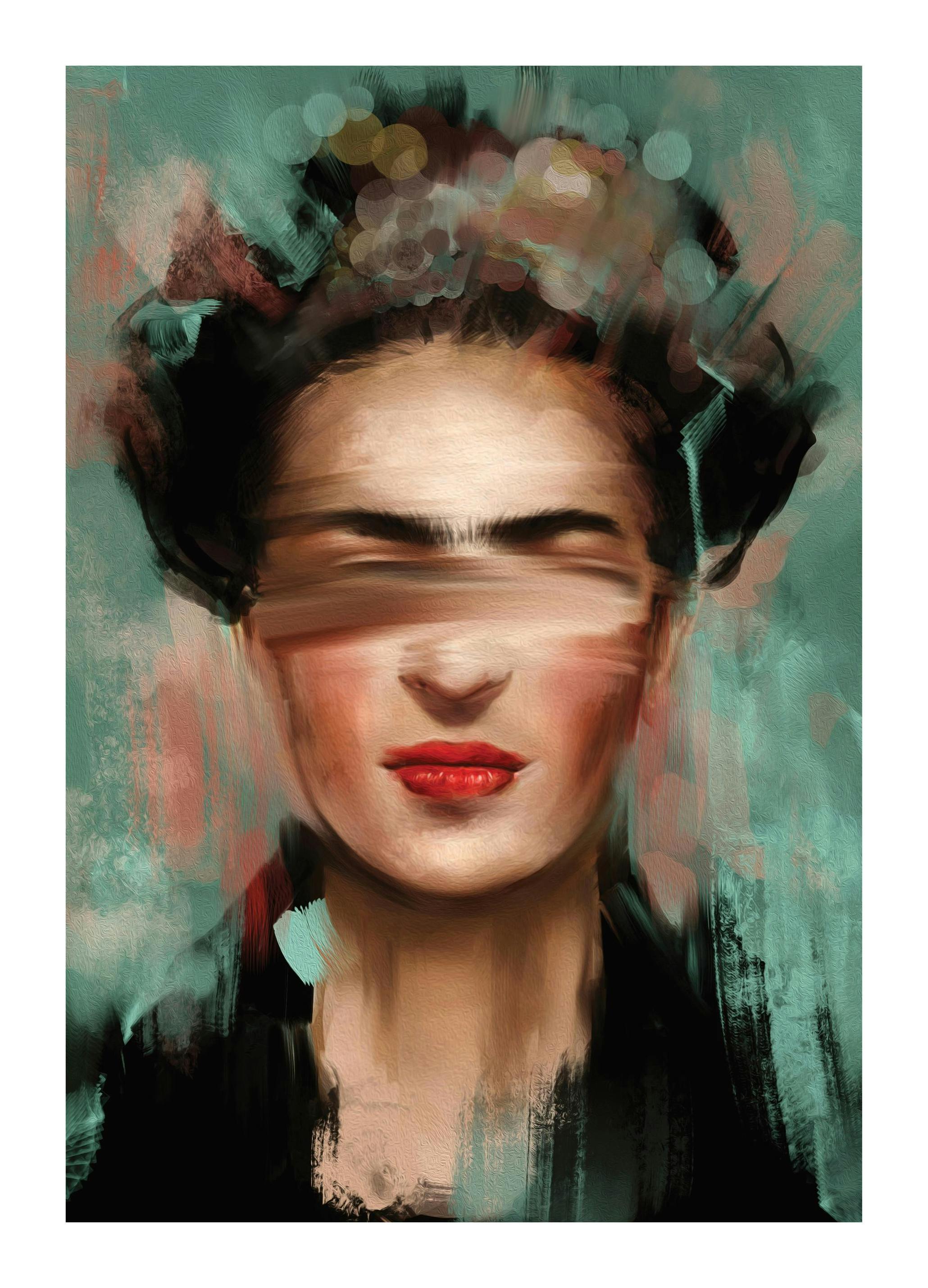 Groene Kahlo-poster (50x70 cm) - Poster Store