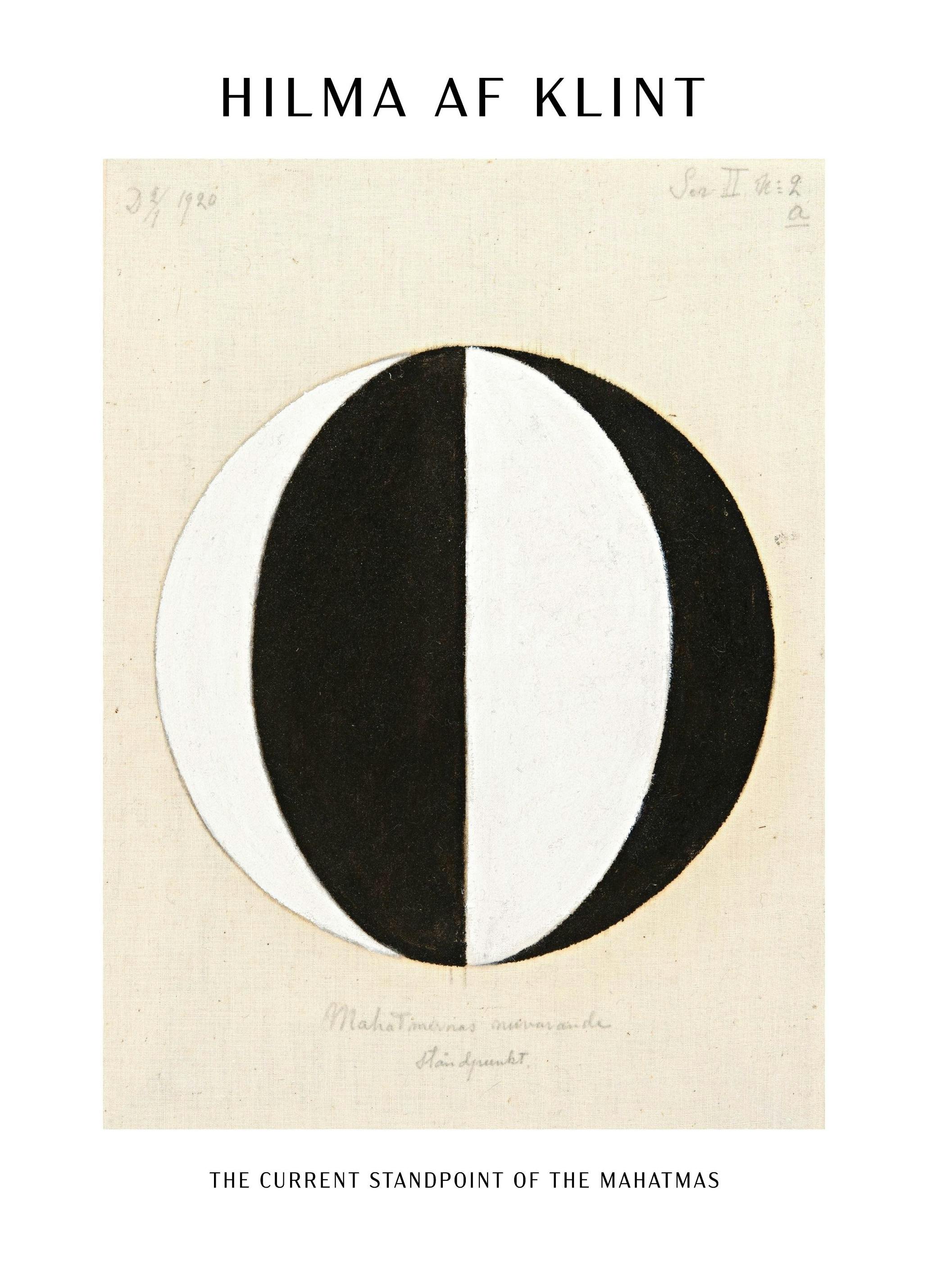 Poster - The current standpoint of the mahatmas by Hilma Af Klint (50x70 cm) - Poster Store