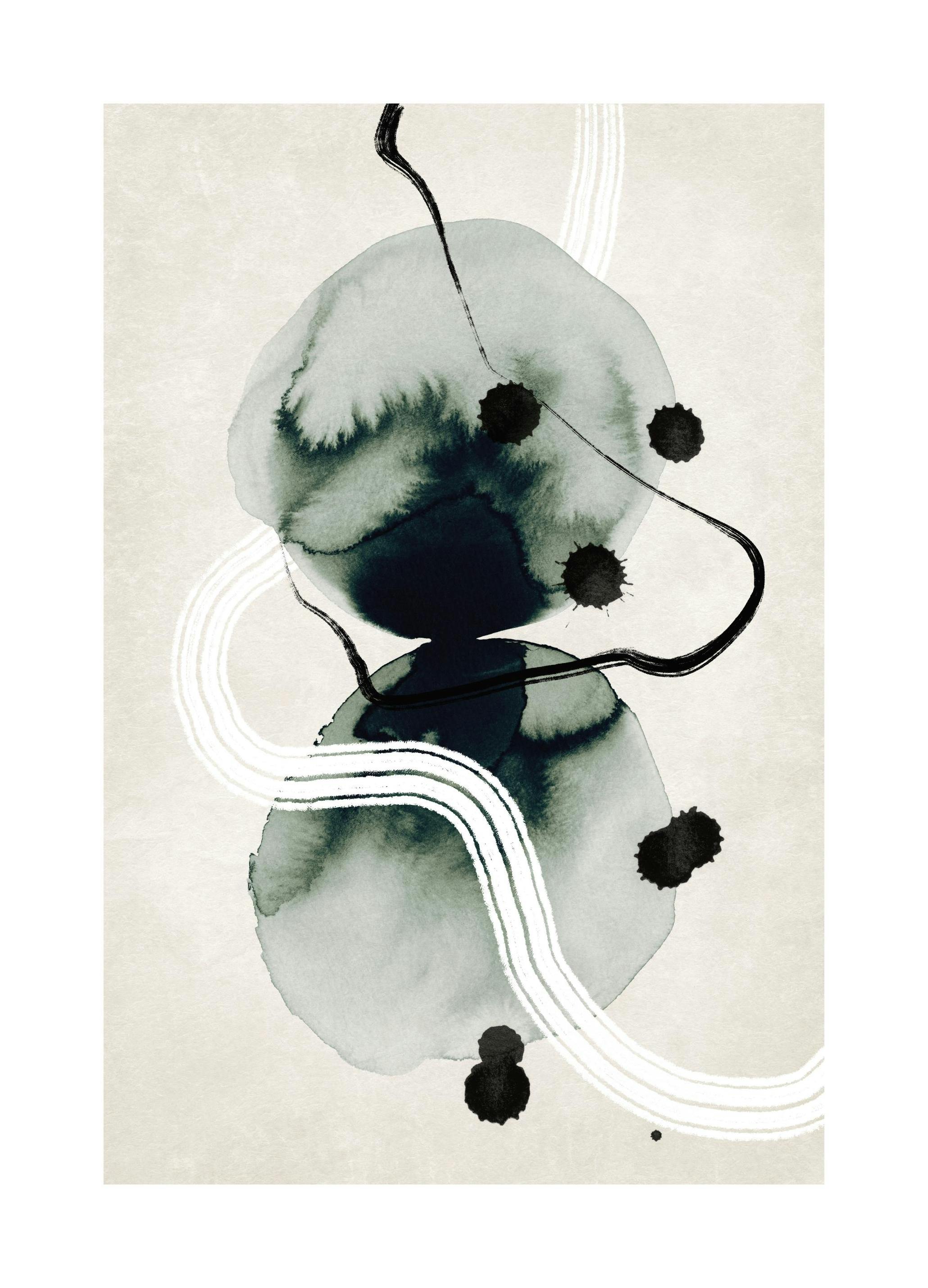 Ink Formations No1 Poster (50x70 cm) - Poster Store
