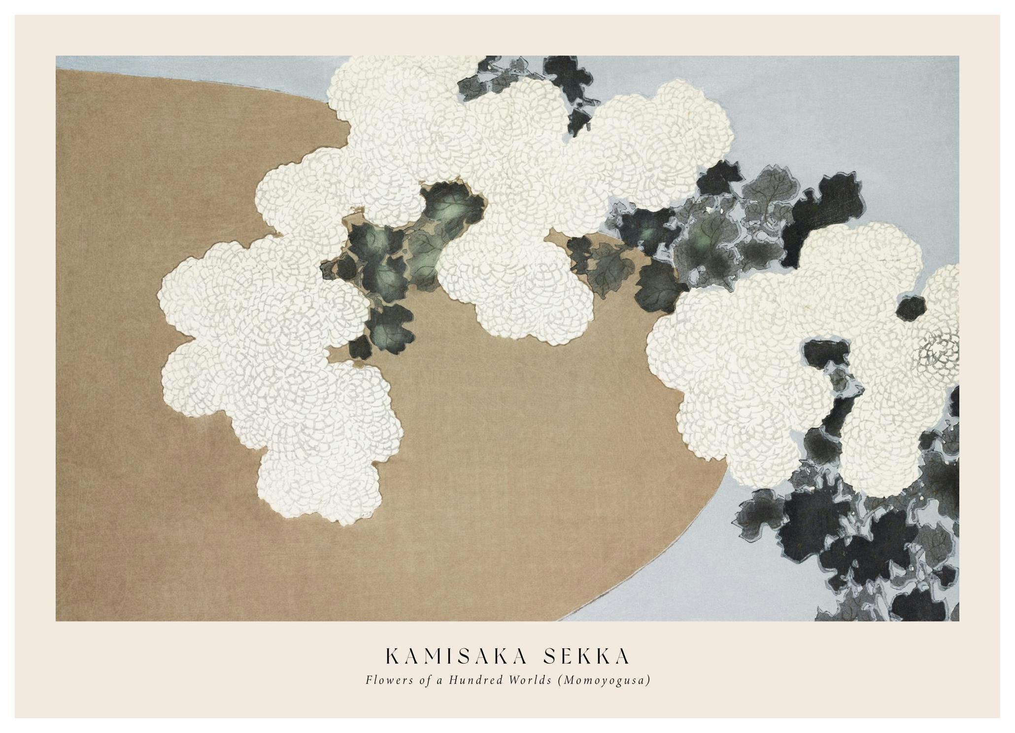 Kamisaka Sekka - Flowers of a Hundred Worlds (Momoyogusa) Plakat (70x100 cm) - Poster Store