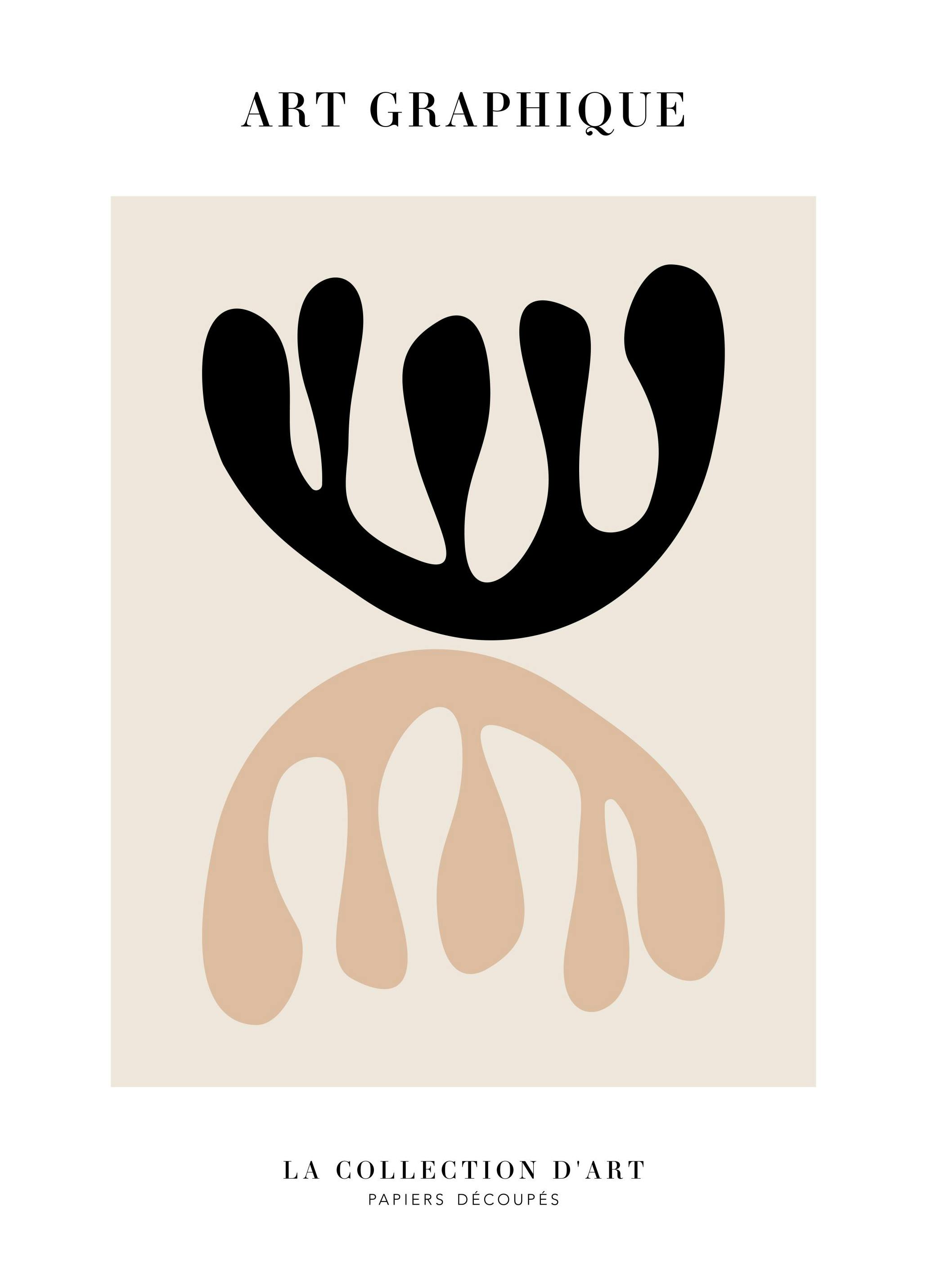 Graficzne wycięcie No1 Plakat (50x70 cm) - Poster Store