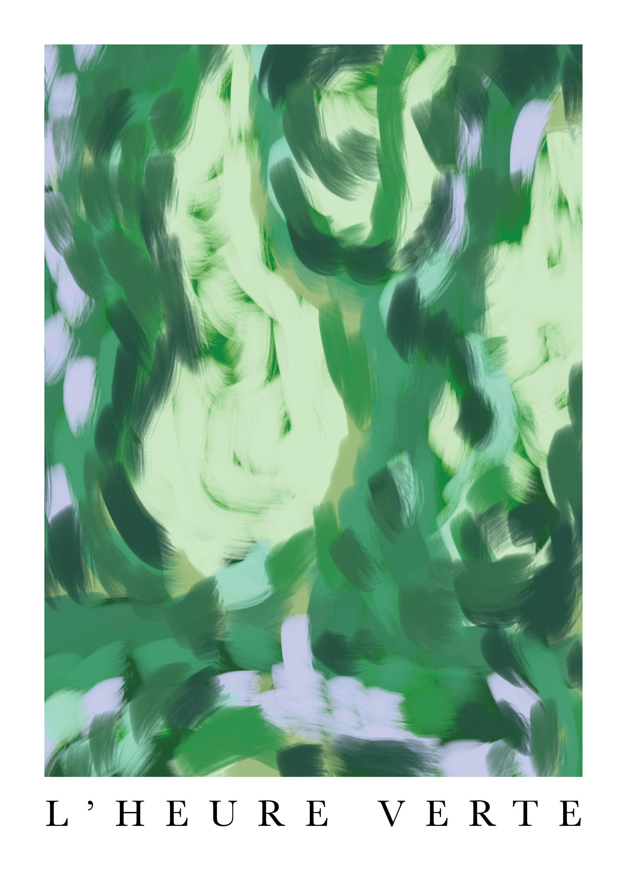 Emerald Abstract No1 Poster (30x40 cm) - Poster Store