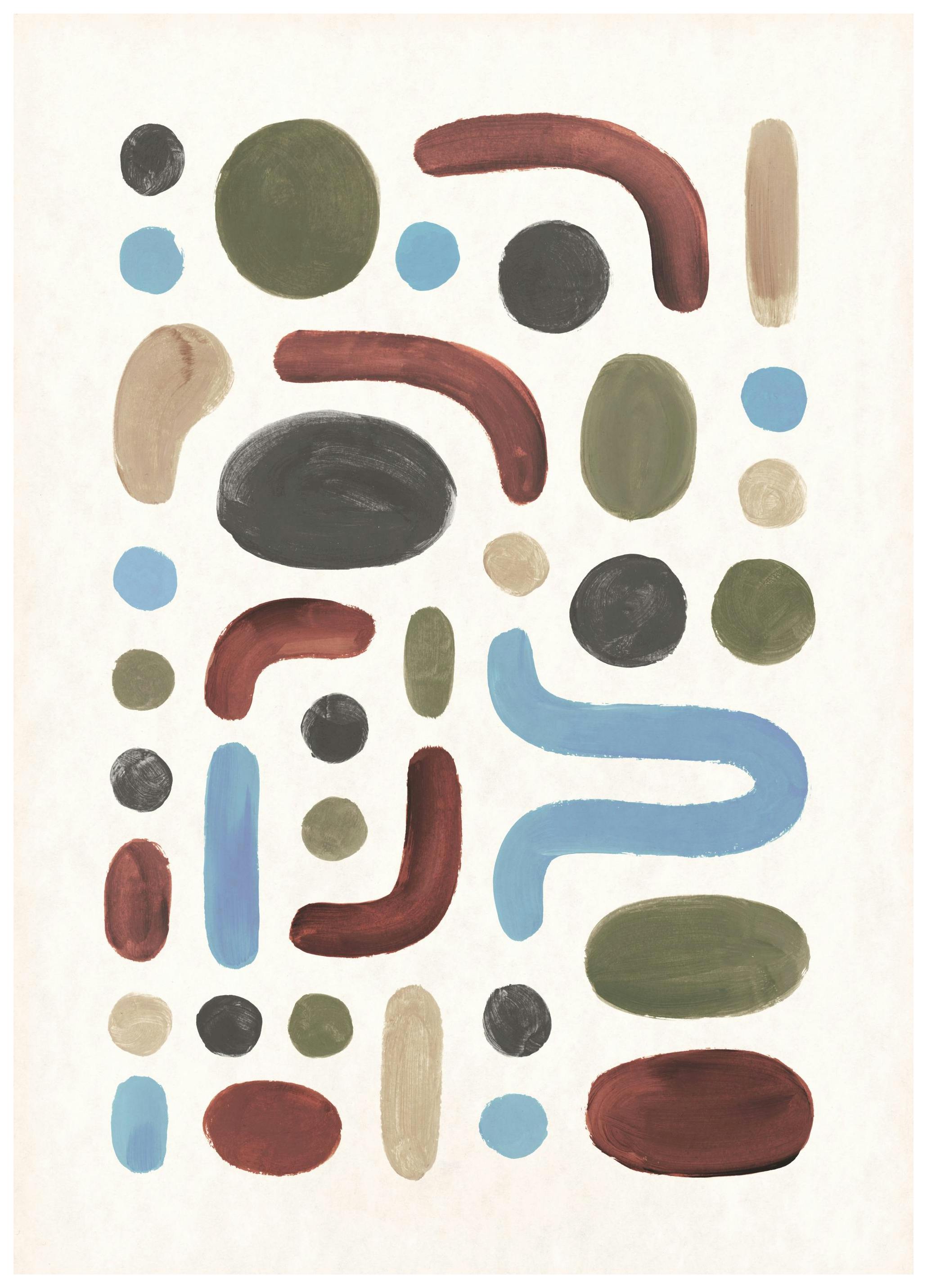 Dots and Strokes Poster (50x70 cm) - Poster Store