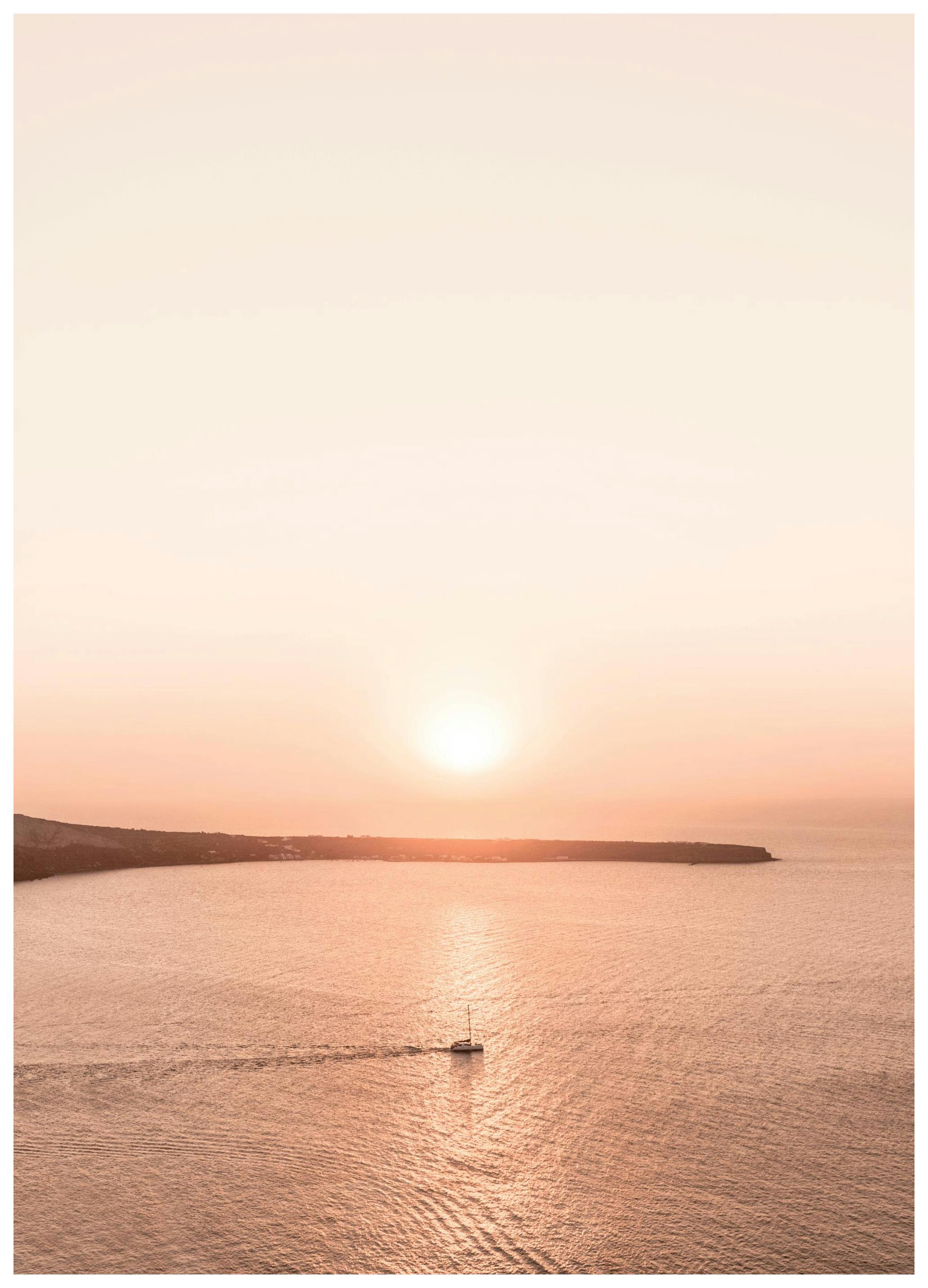 Rejs o zachodzie słońca Plakat (30x40 cm) - Poster Store