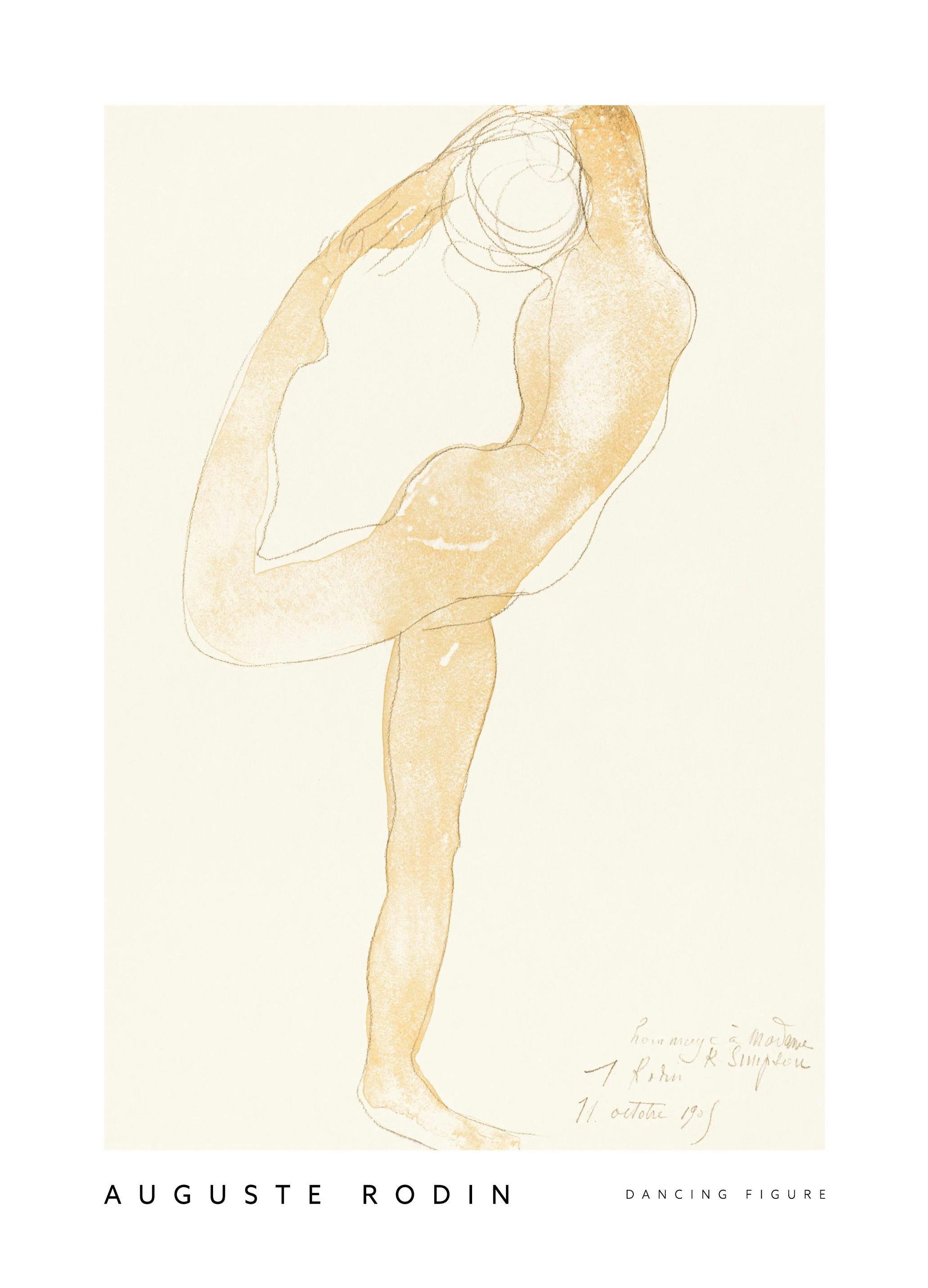 Auguste Rodin - Dancing Figure Poster (50x70 cm) - Poster Store