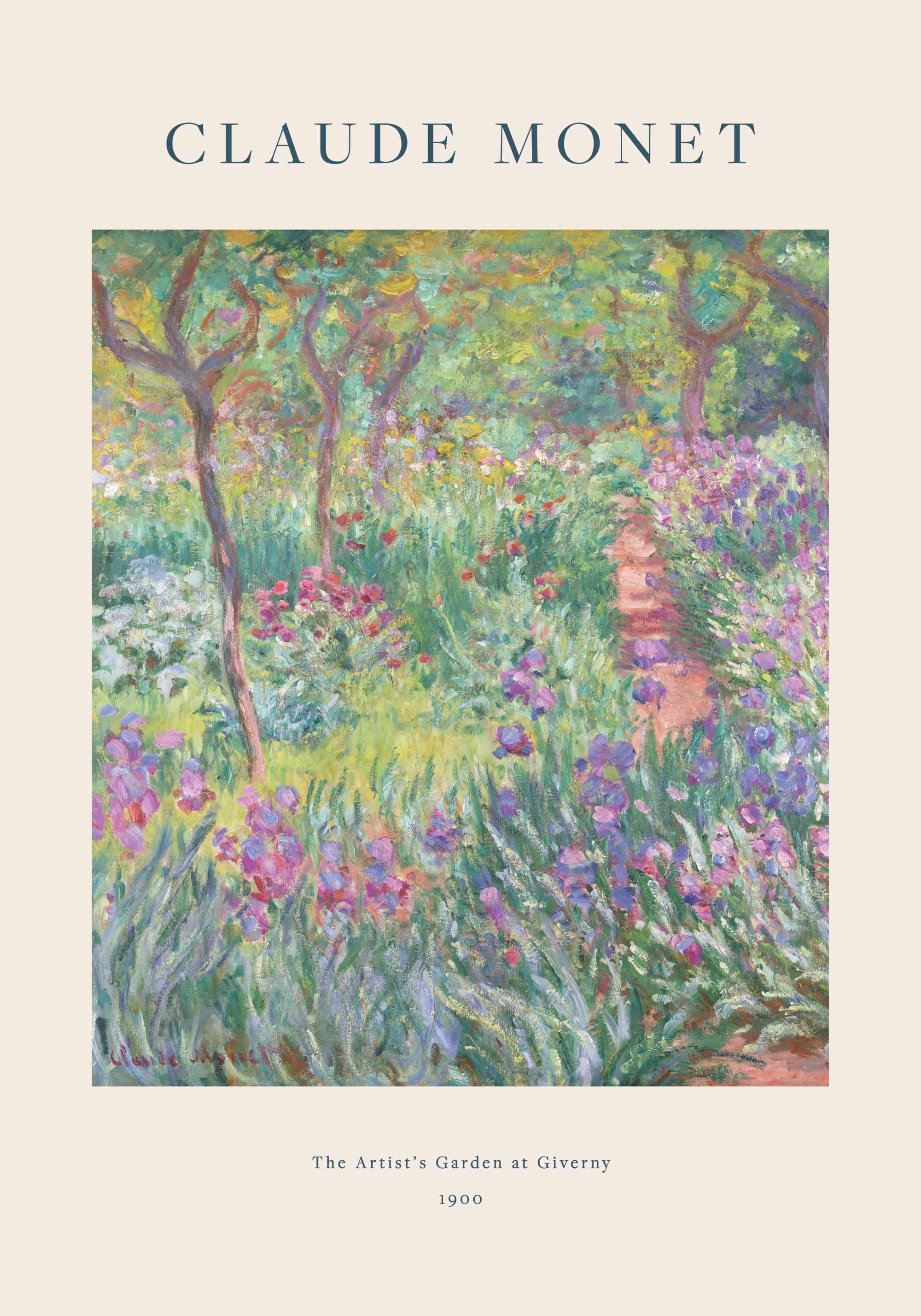 Monet - The Artist's Garden at Giverny Poster