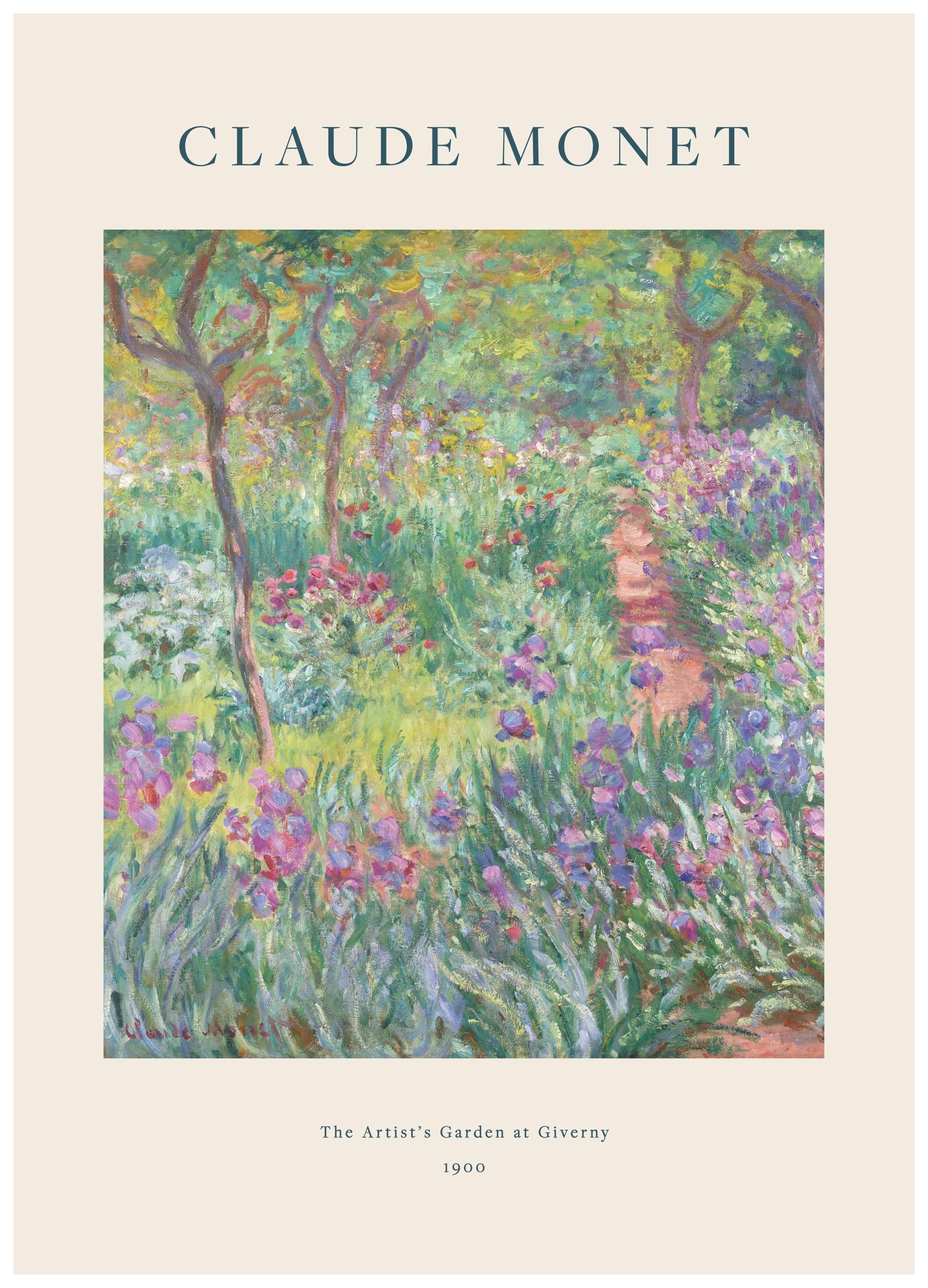 Monet - The Artist's Garden at Giverny Poster (50x70 cm) - Poster Store