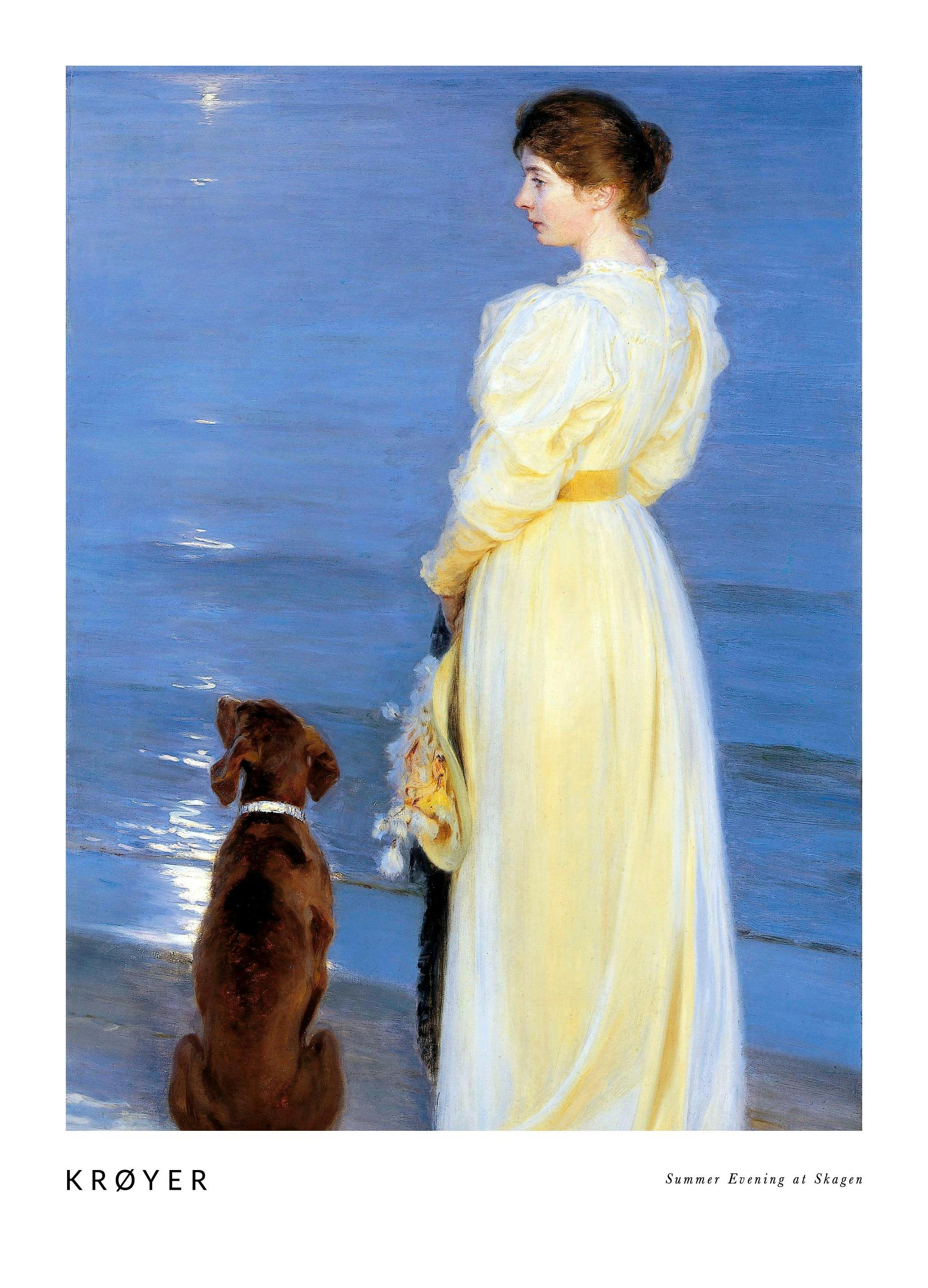 Krøyer - Soirée d'Été à Skagen Poster (50x70 cm) - Poster Store