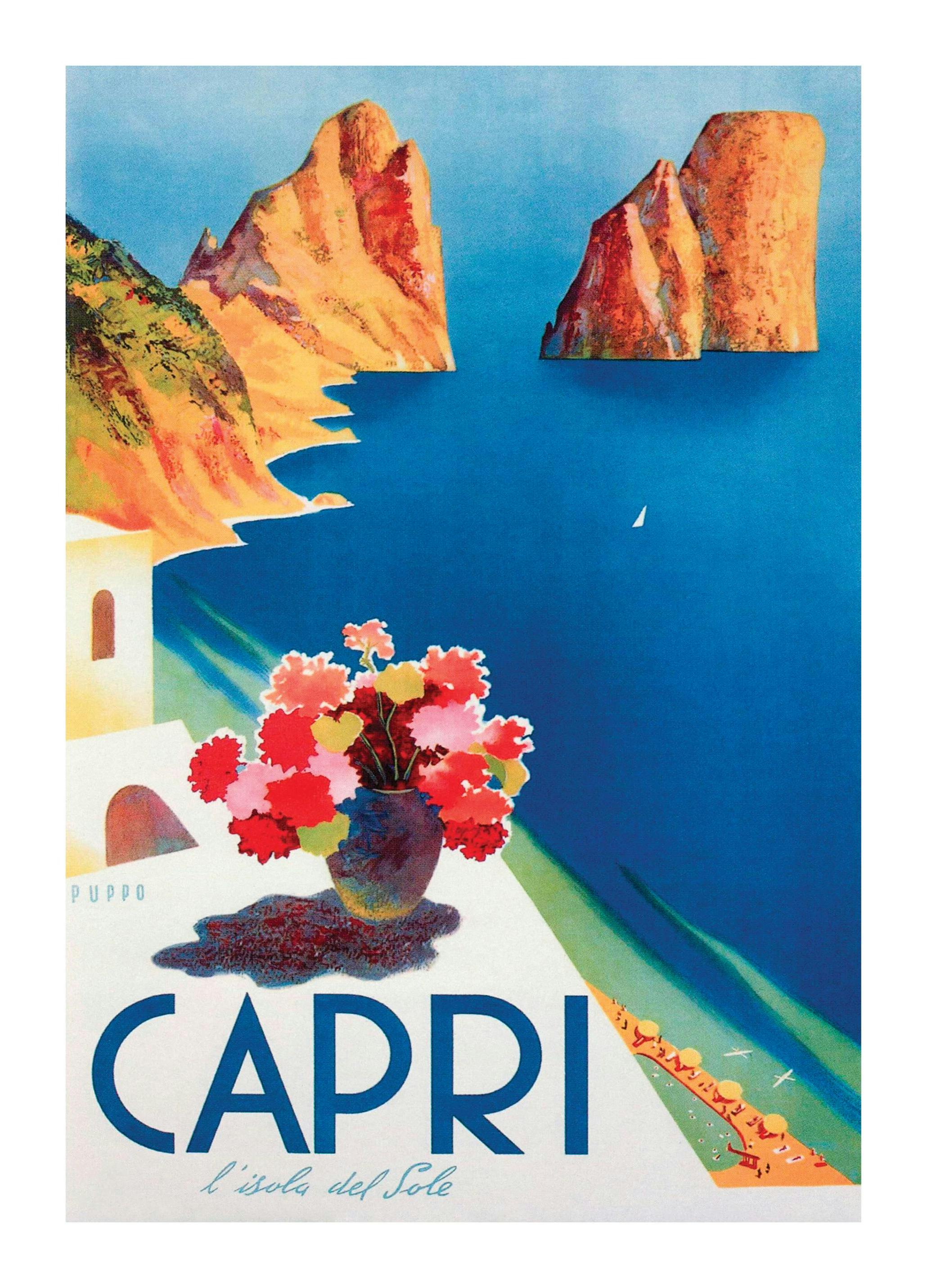 Poster Voyage Capri (50x70 cm) - Poster Store