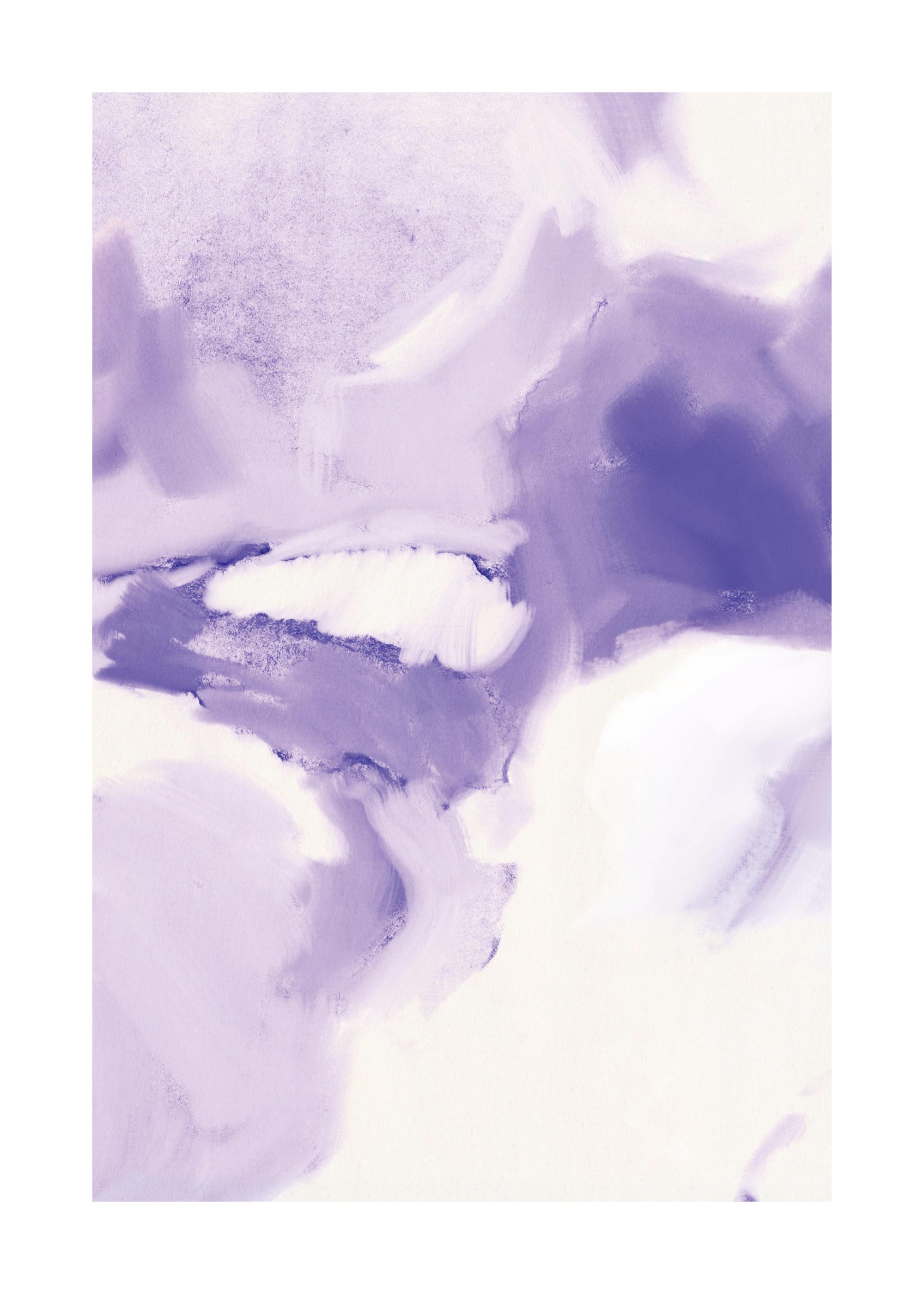 Purple Raspberry Poster Purple Art Poster with Abstract Design | Poster Store US