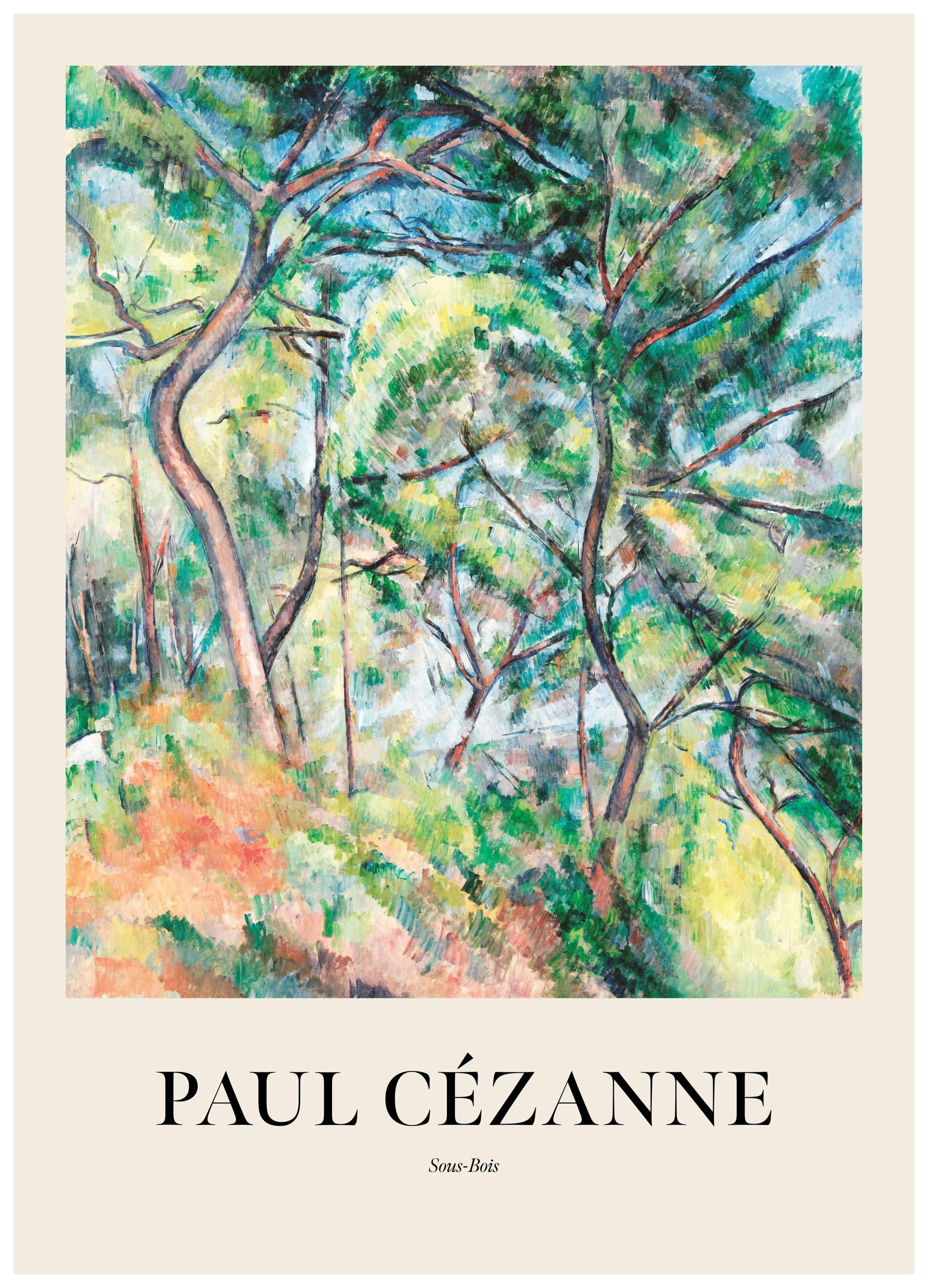 Paul Cézanne - Sous-Bois Poster (50x70 cm) - Poster Store