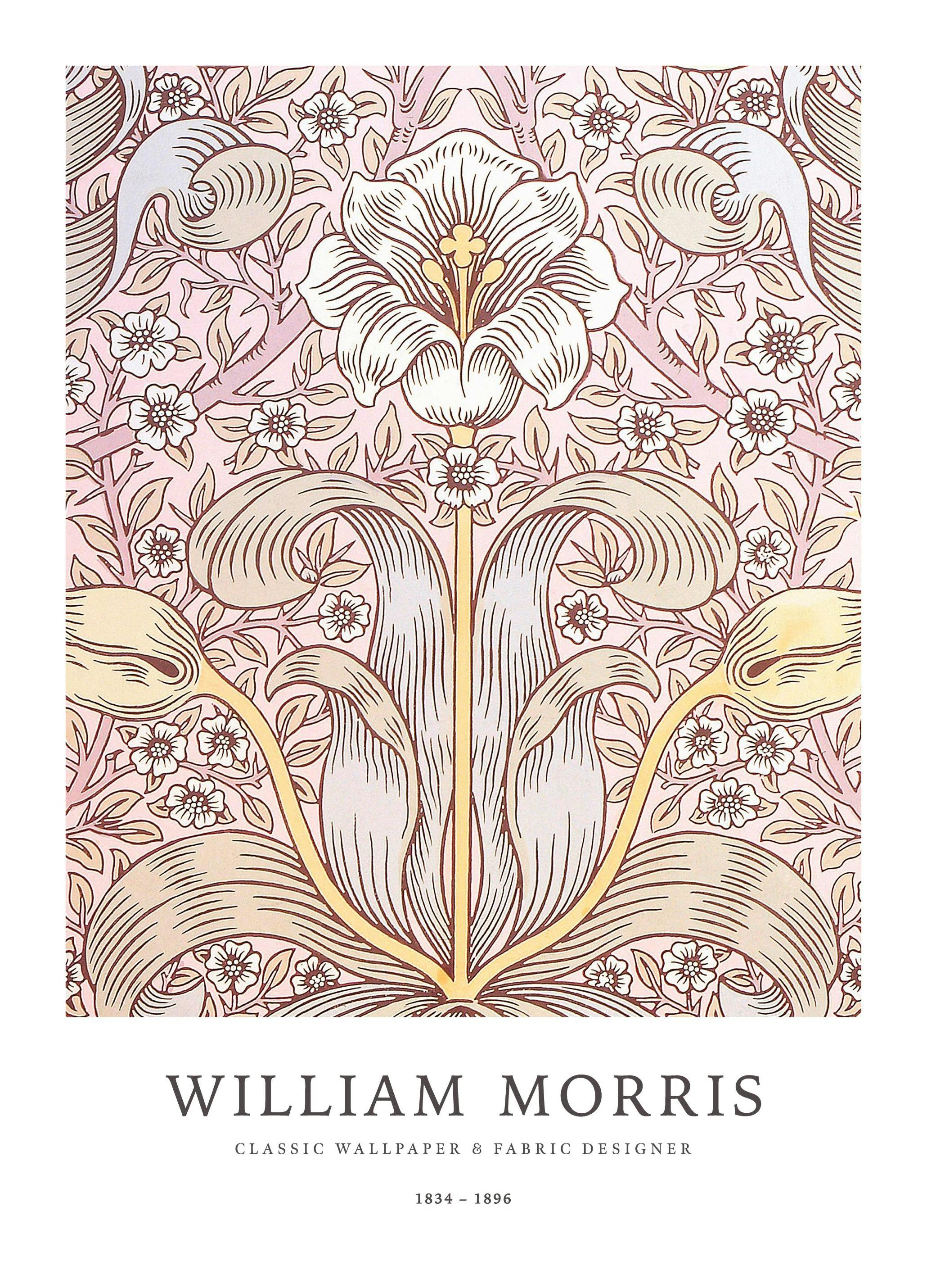 William Morris - Motif Floral Poster (50x70 cm) - Poster Store