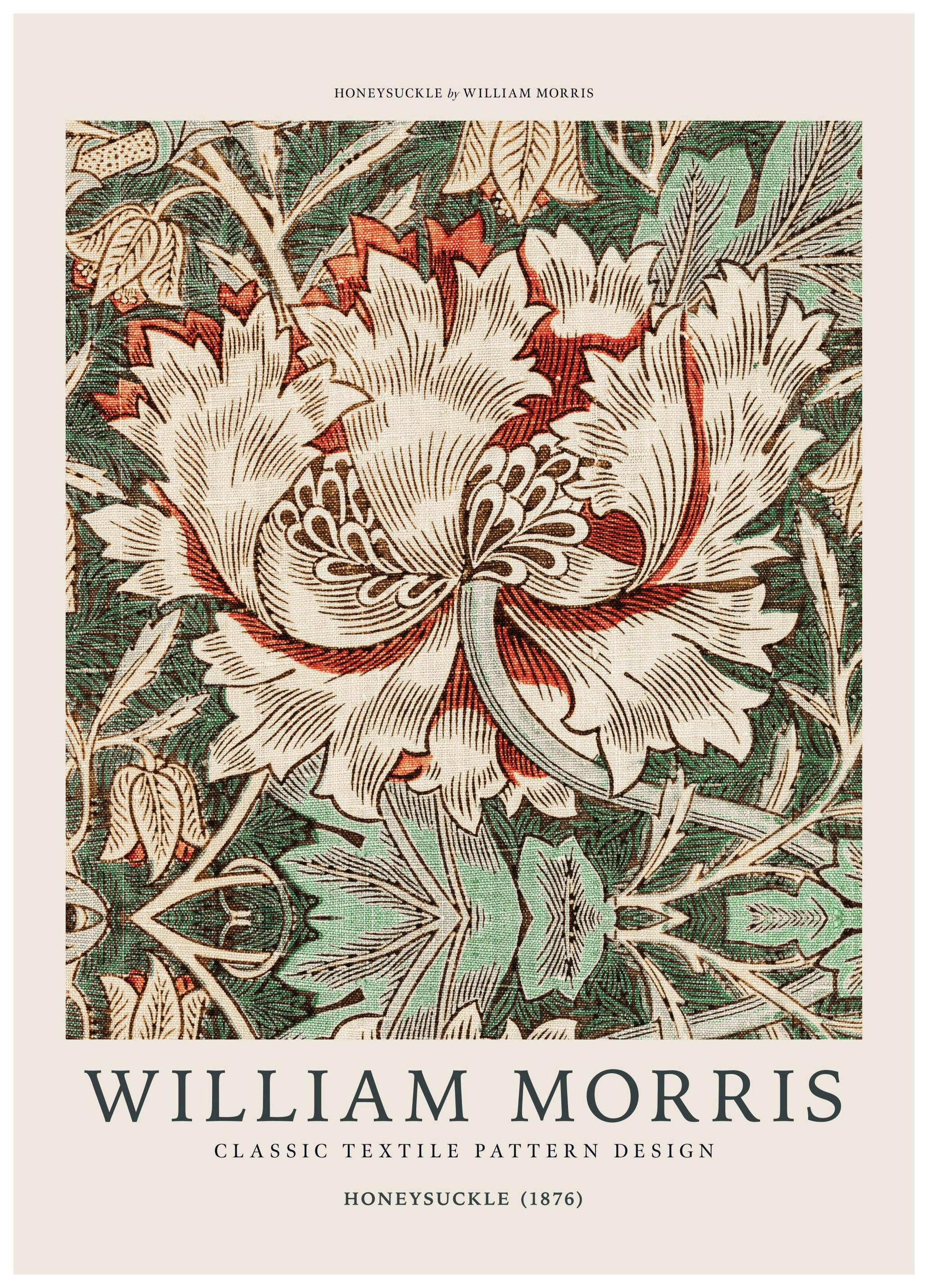 William Morris - "Honeysuckle" Plakat (21x30 cm) - Poster Store