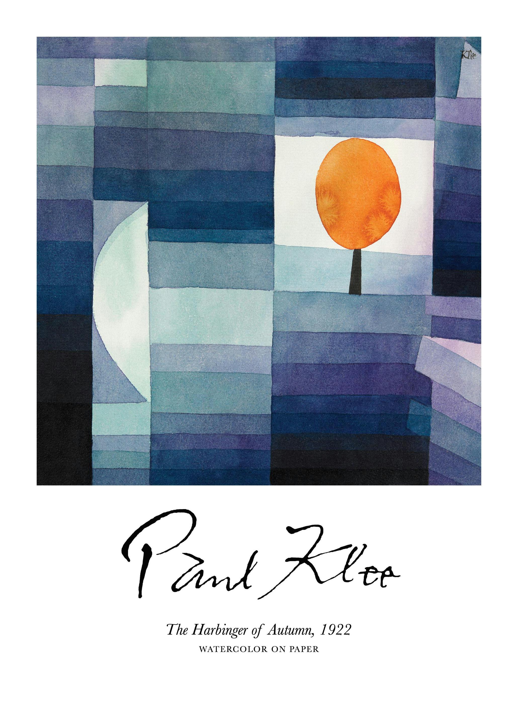 Paul Klee - The Harbinger of Autumn Poster (30x40 cm) - Poster Store
