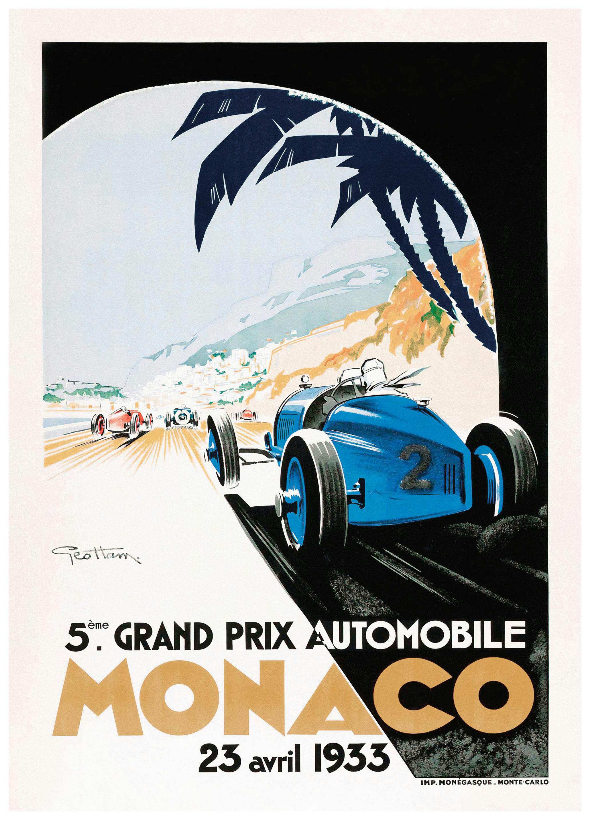 Monaco Grand Prix Poster (40x50 cm) - Poster Store