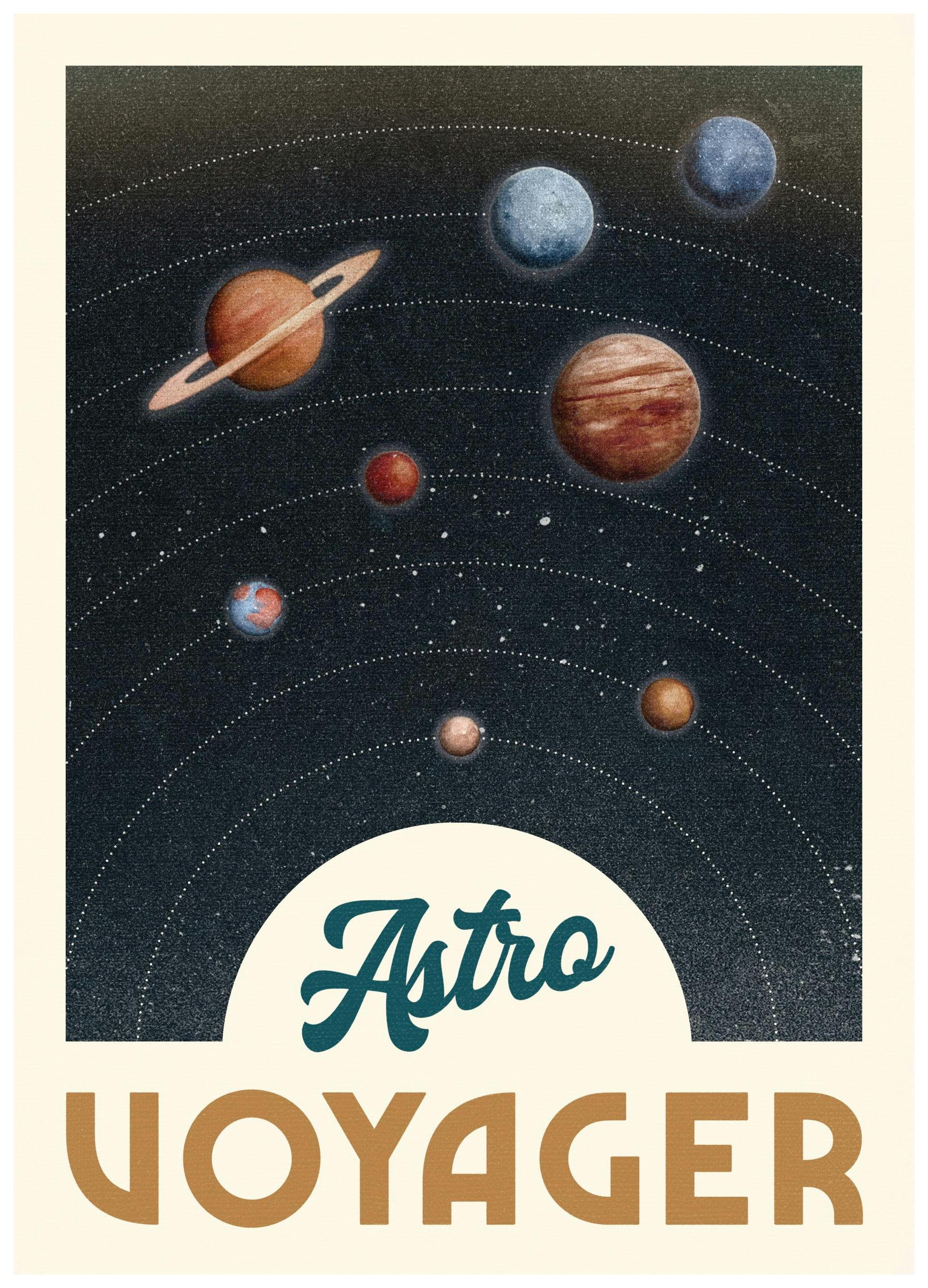 Astro Voyager Poster (30x40 cm) - Poster Store