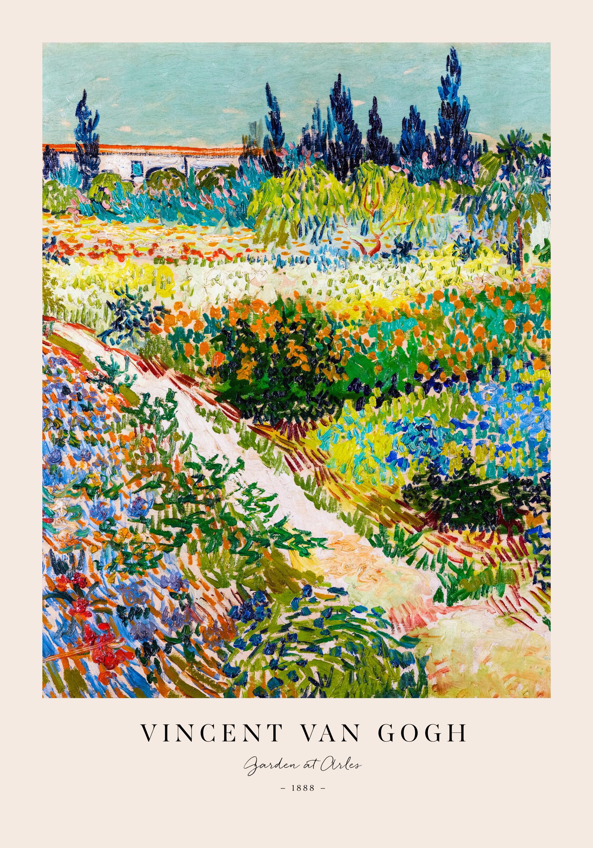 アート・デザイン・音楽 Van Gogh: Fields and Flowers Van Gogh - Garden at Arles Poster