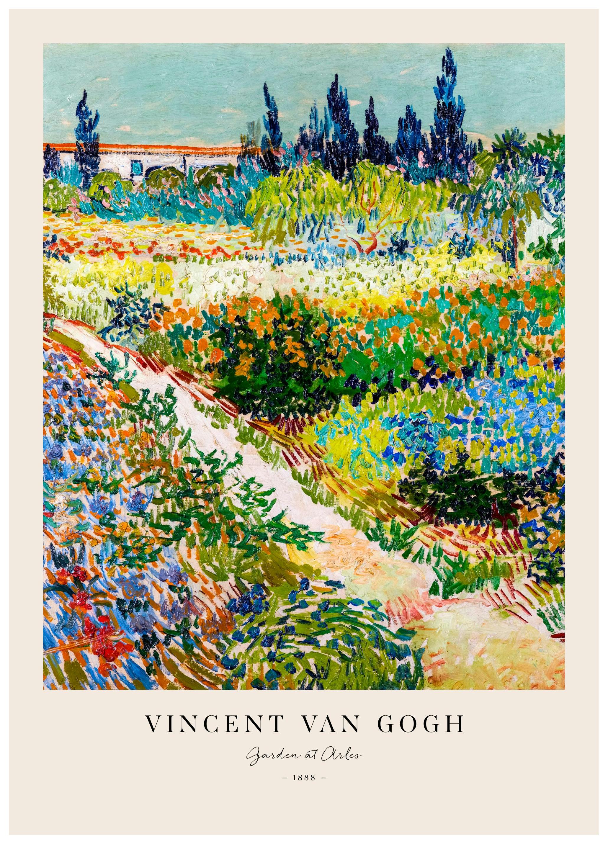 Van Gogh - Tuin in Arles Poster (50x70 cm) - Poster Store