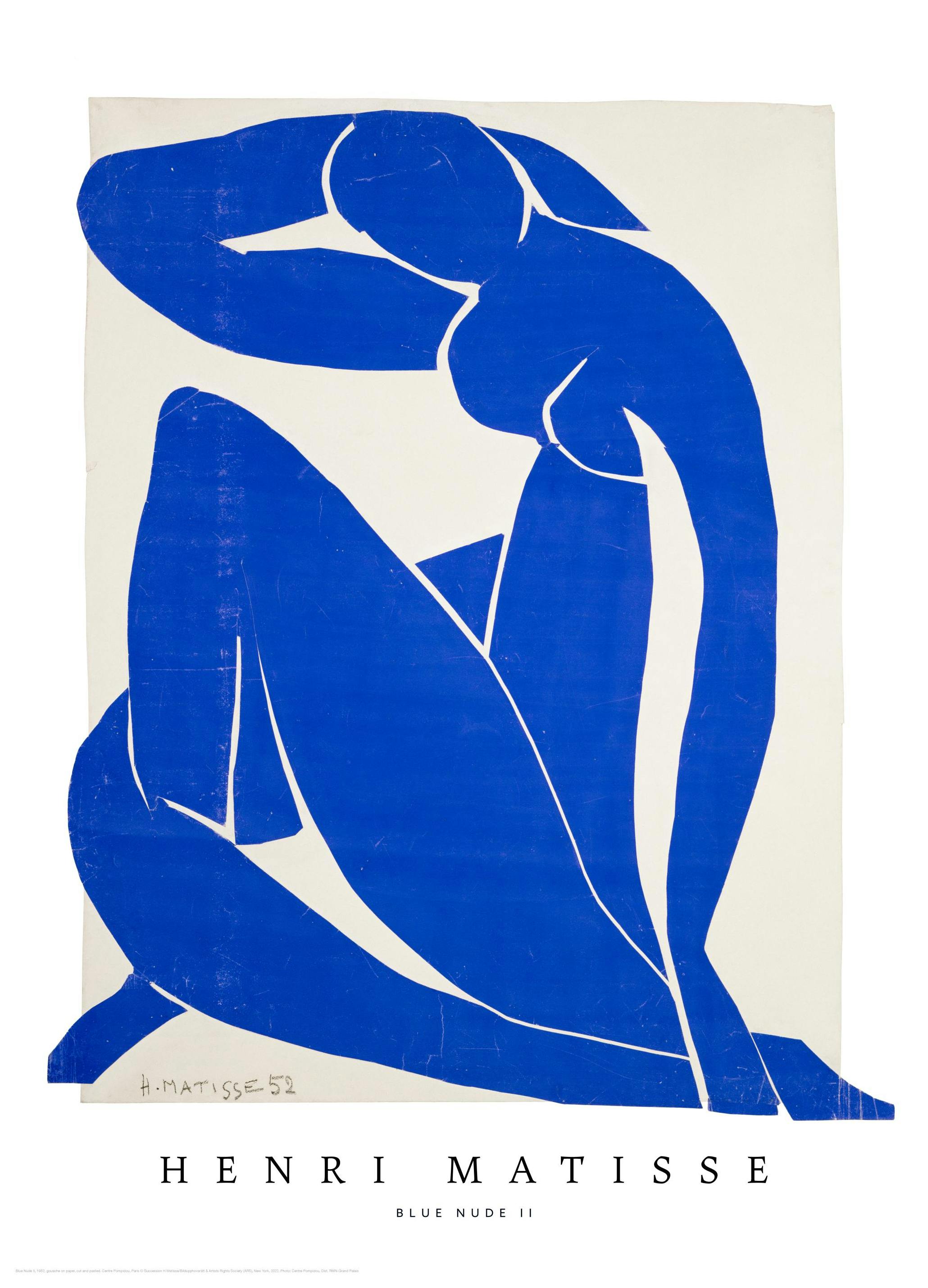 Matisse - Nudo Blu II Poster (50x70 cm) - Poster Store