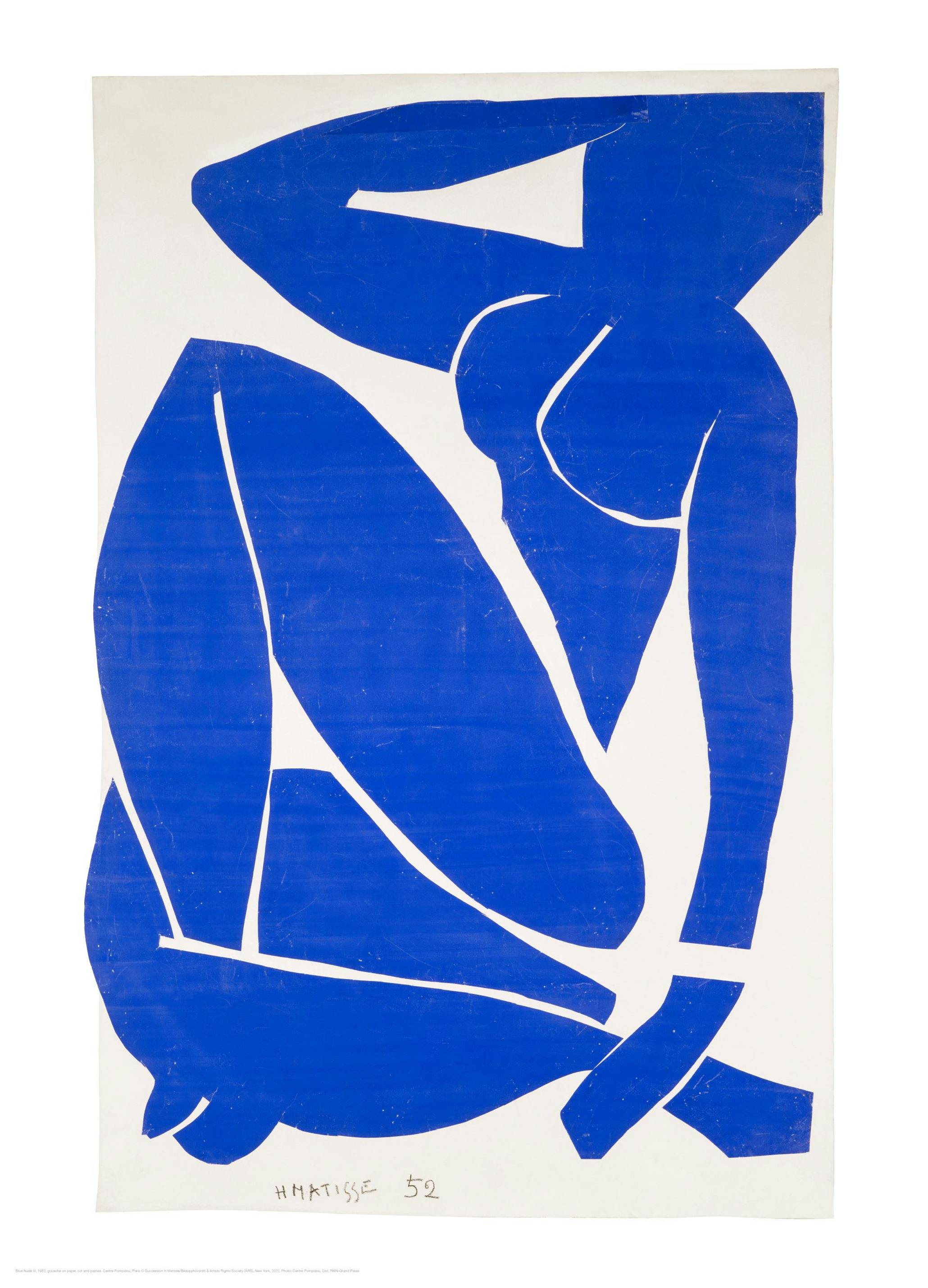 Matisse - Blue Nude III Poster (70x100 cm) - Poster Store