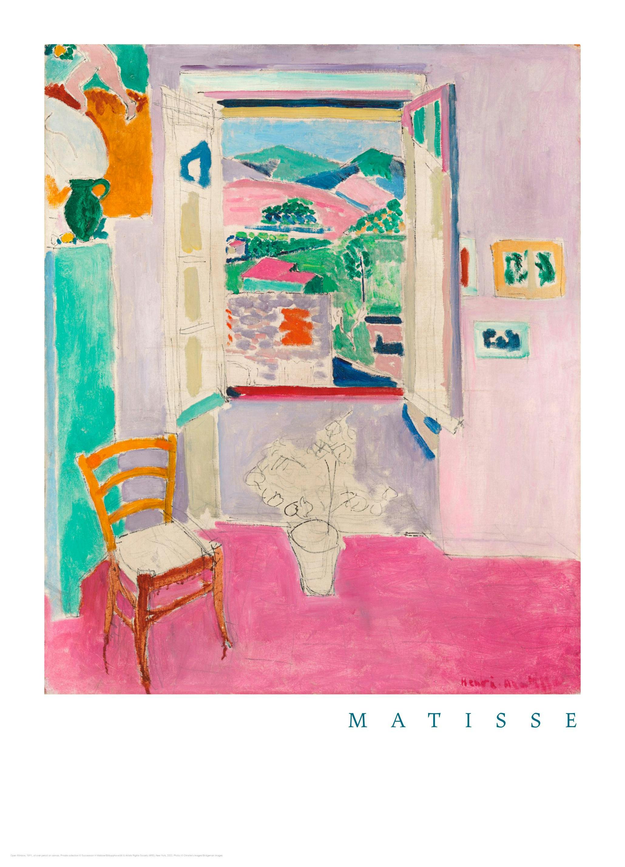 Matisse - Open Window Poster (70x100 cm) - Poster Store