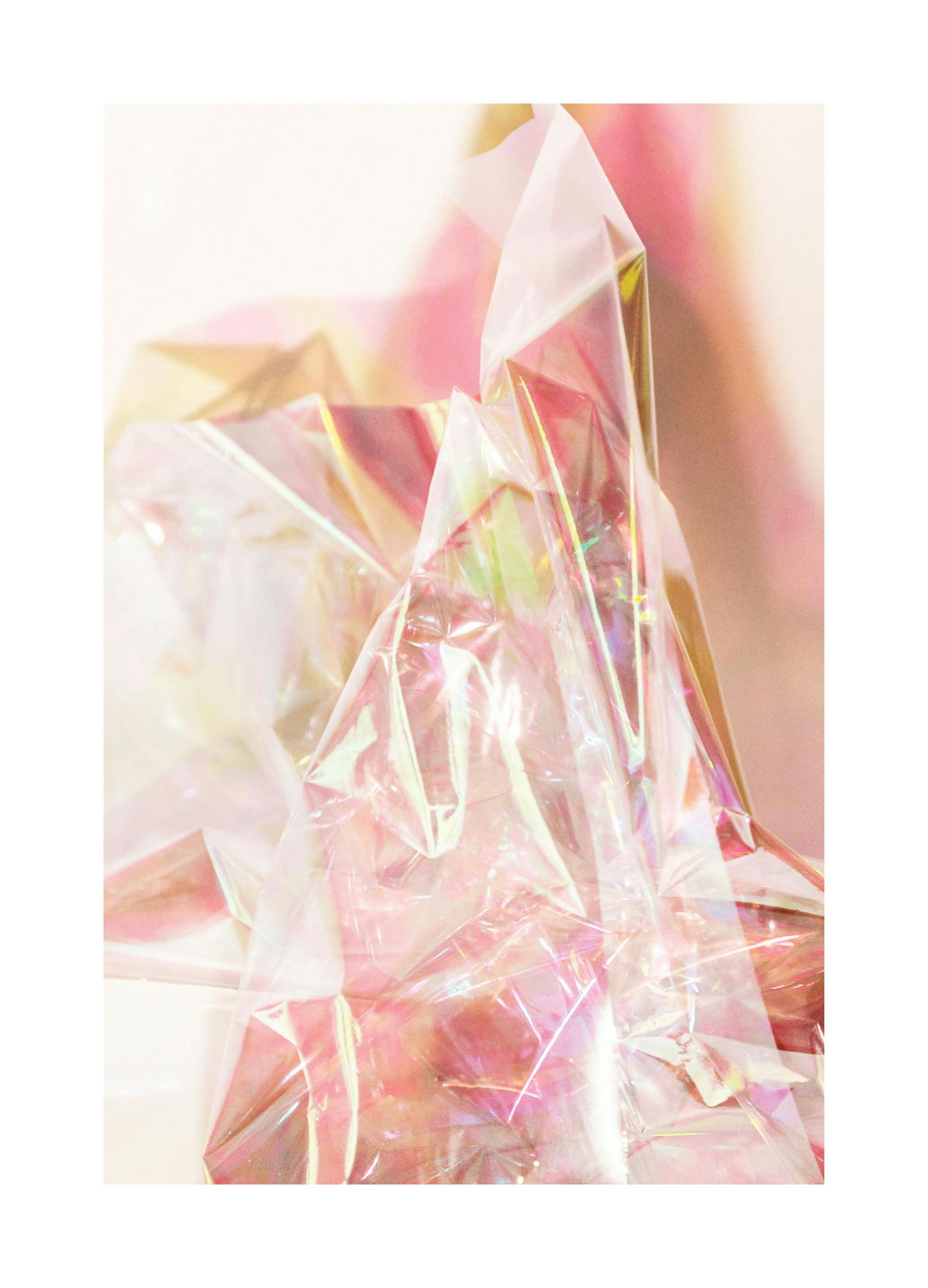 Roze Reflecties No2 Poster - Abstracte vormen (50x70 cm) - Poster Store