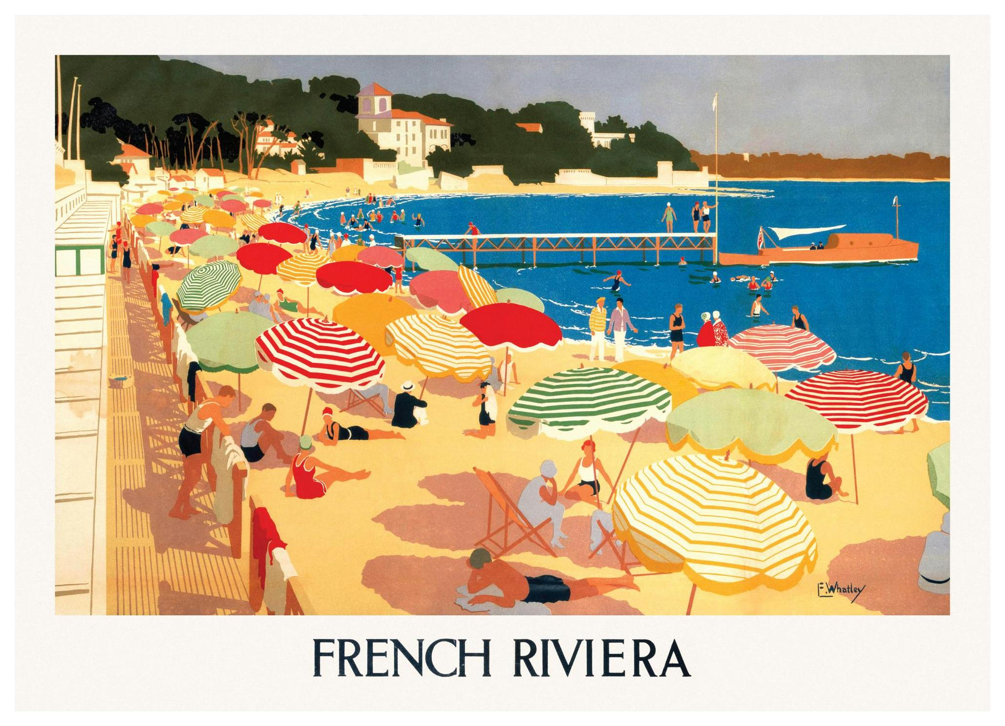 French Riviera Vintage Poster (50x70 cm) - Poster Store