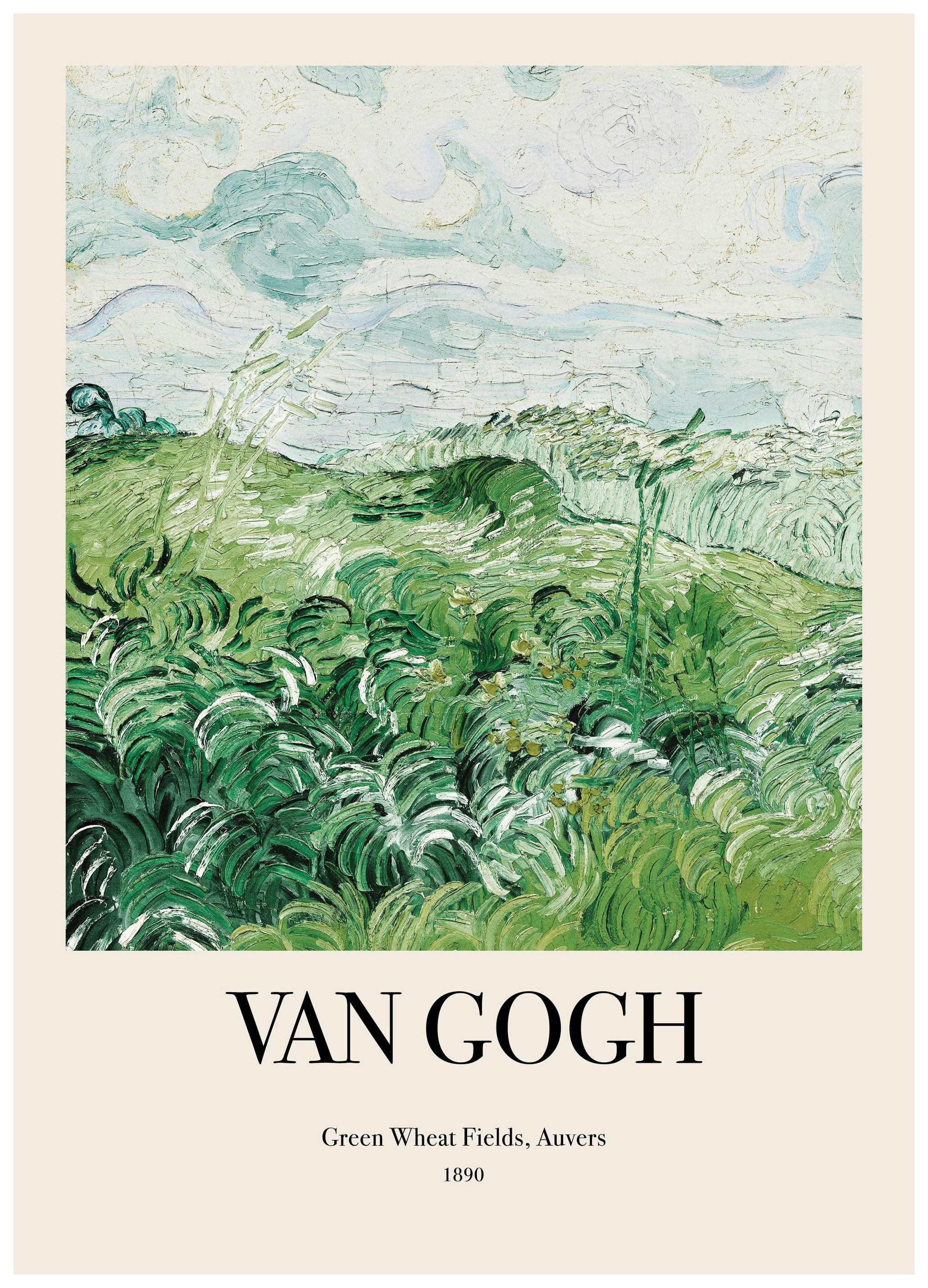 Van Gogh - Green Wheat Fields, Auvers No2 Poster (21x30 cm) - Poster Store