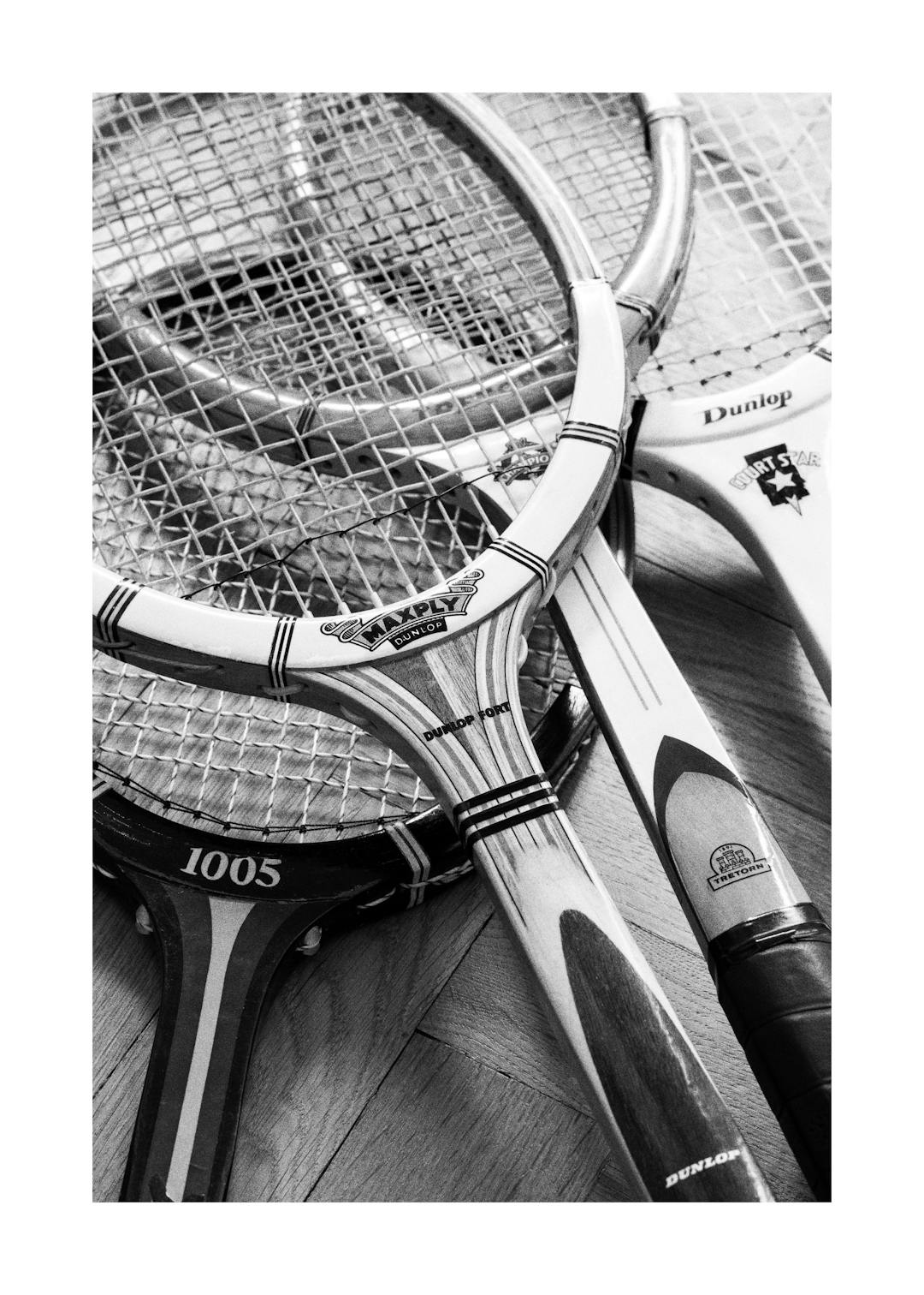 Racket Duo Poster | Racket Duo Poster Tennis Art | Poster Store USA