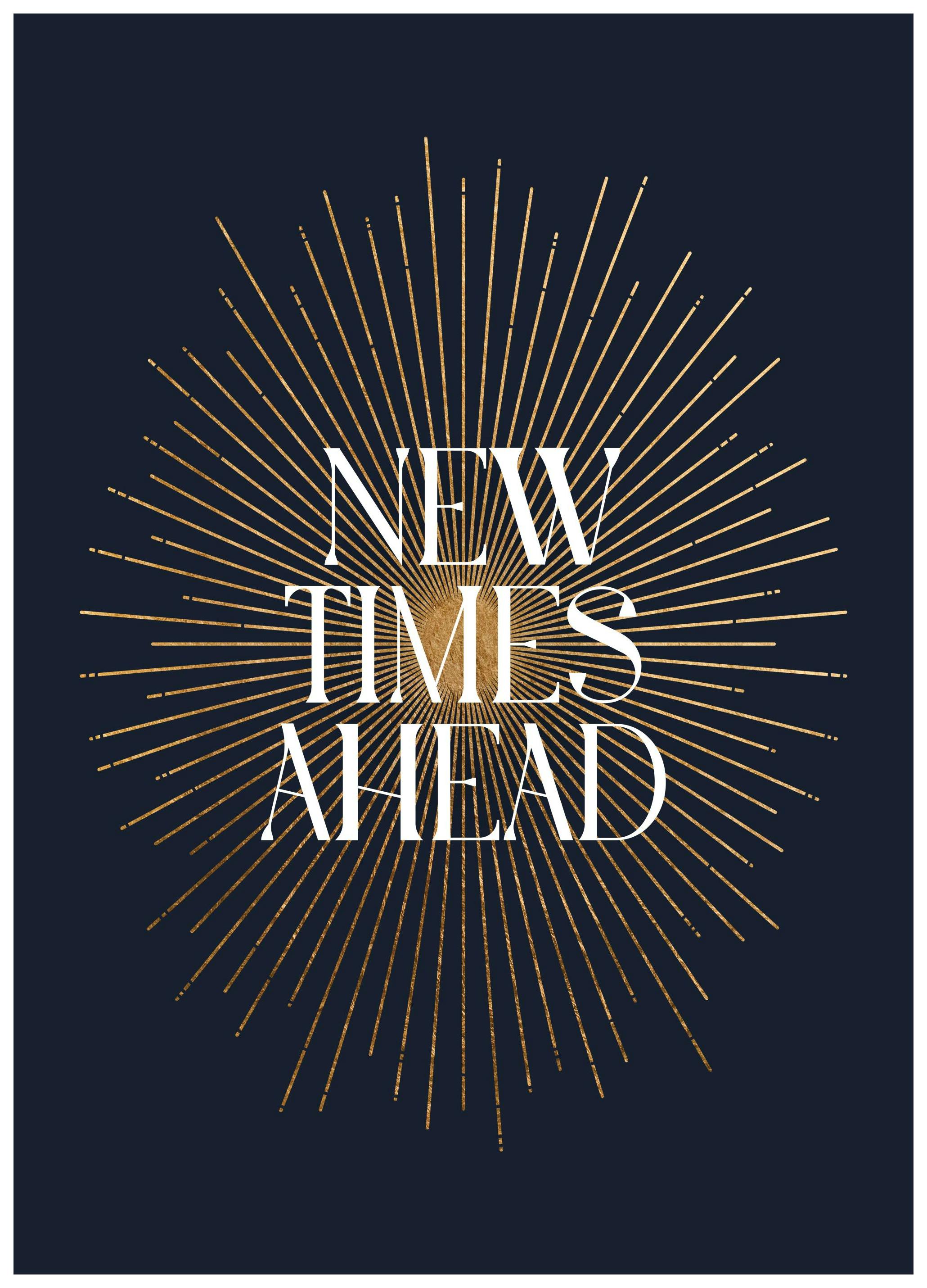 Nye Tider Kommer Plakat (50x70 cm) - Poster Store