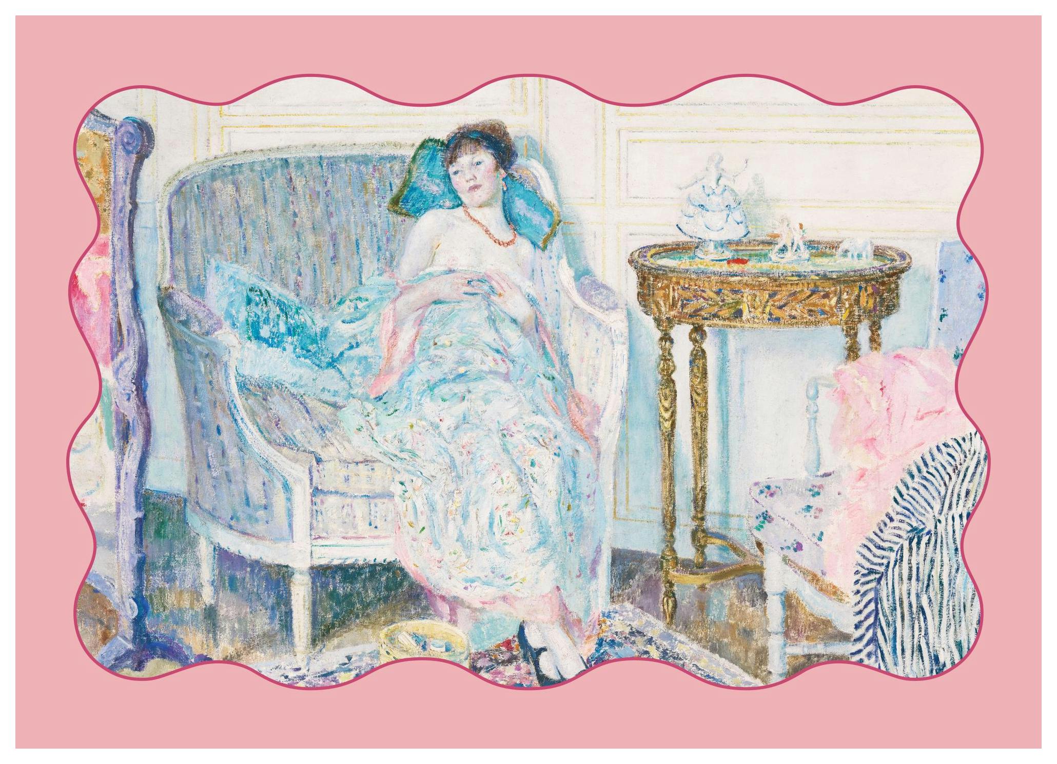Prints Frederick Carl Frieseke – In the Boudoir Poster (30x40 cm) - Poster Store