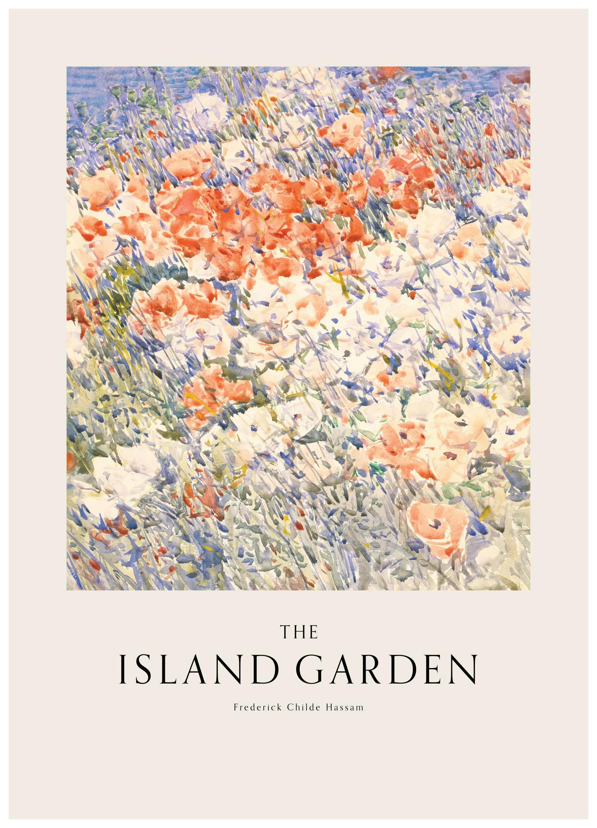 Frederick Childe Hassam - The Island Garden Poster (50x70 cm) - Poster Store