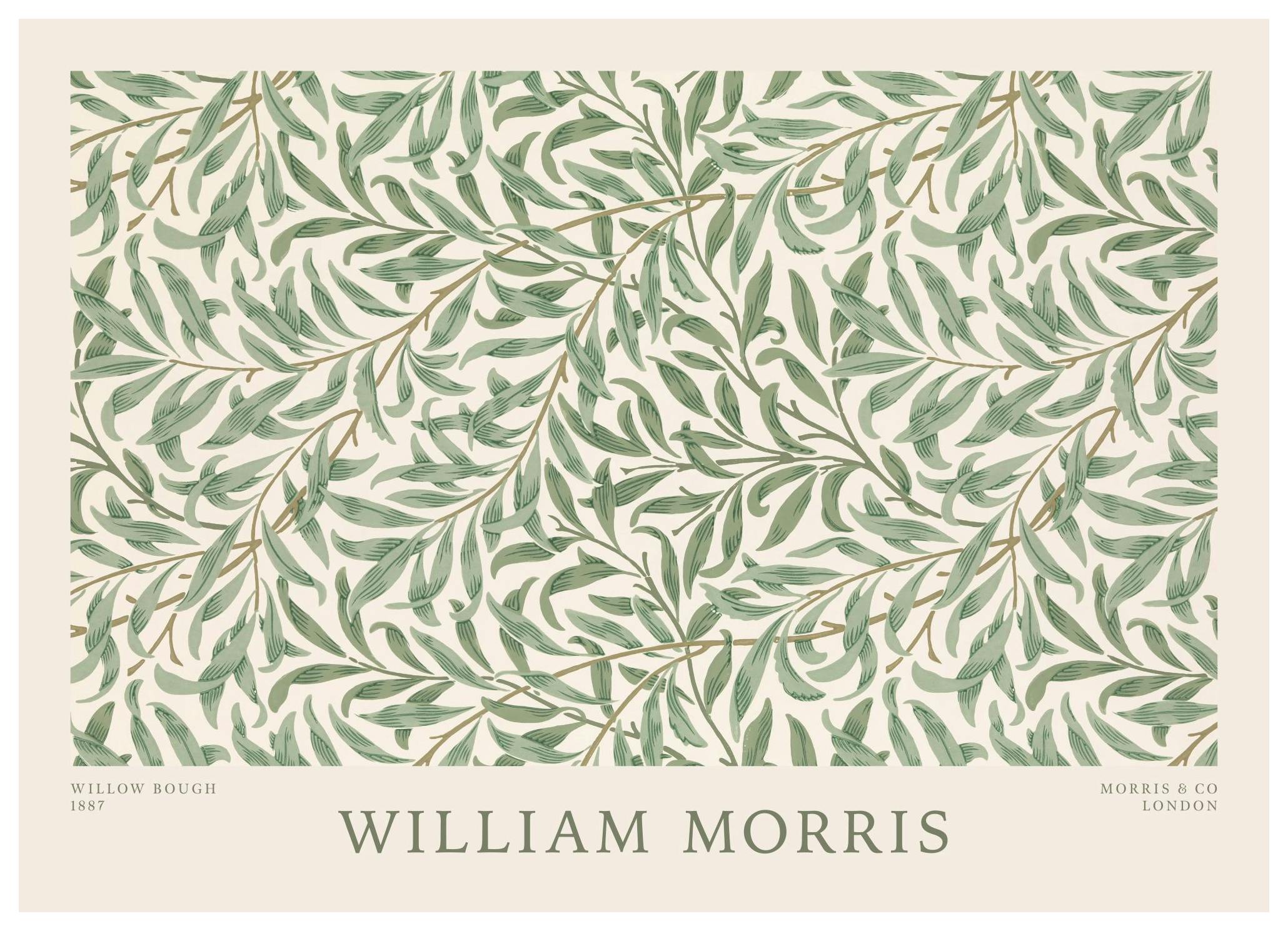 William Morris - Willow Bough Landscape Poster (70x100 cm) - Poster Store